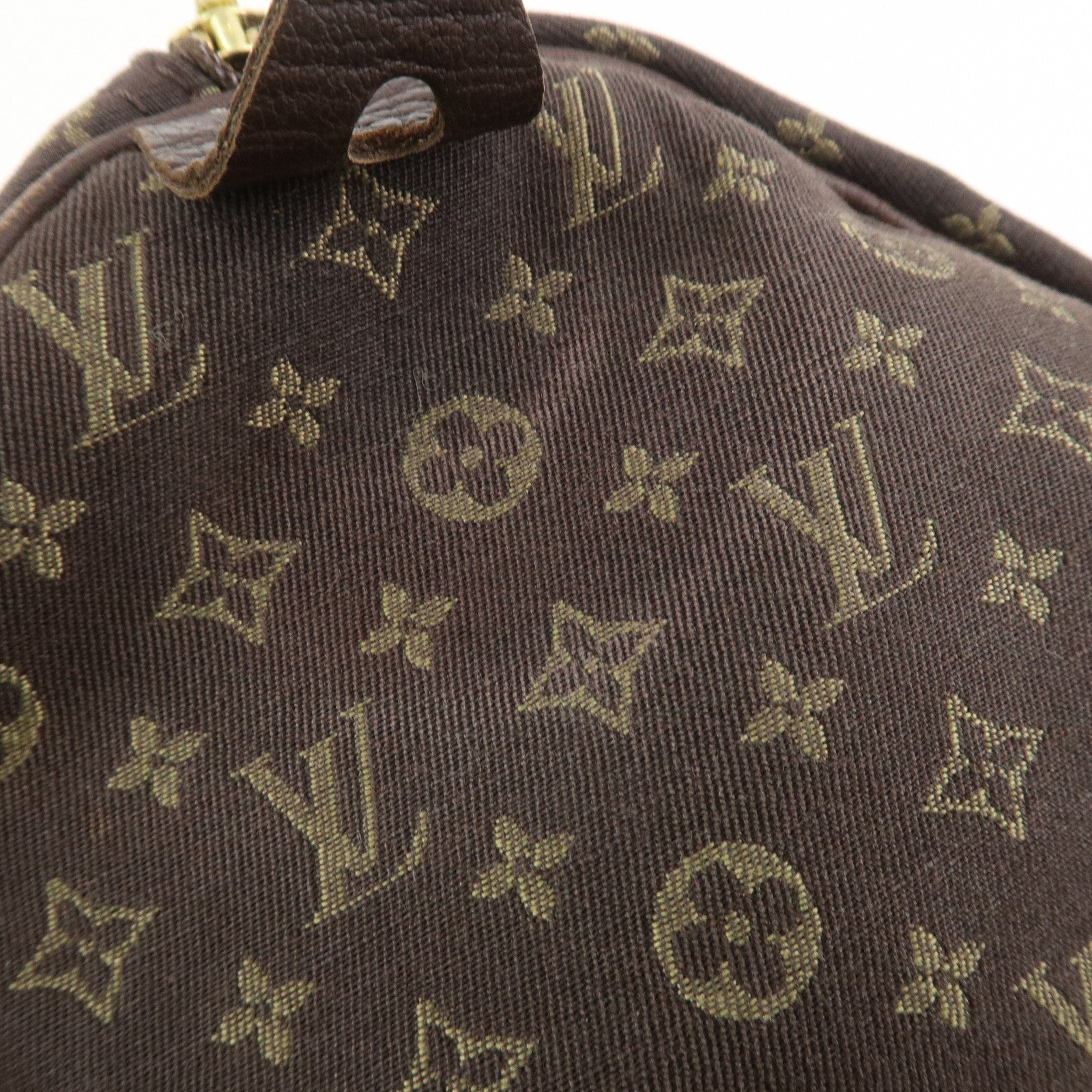 Louis Vuitton Monogram Mini Lin Speedy 30 Boston Bag Ebene M95224