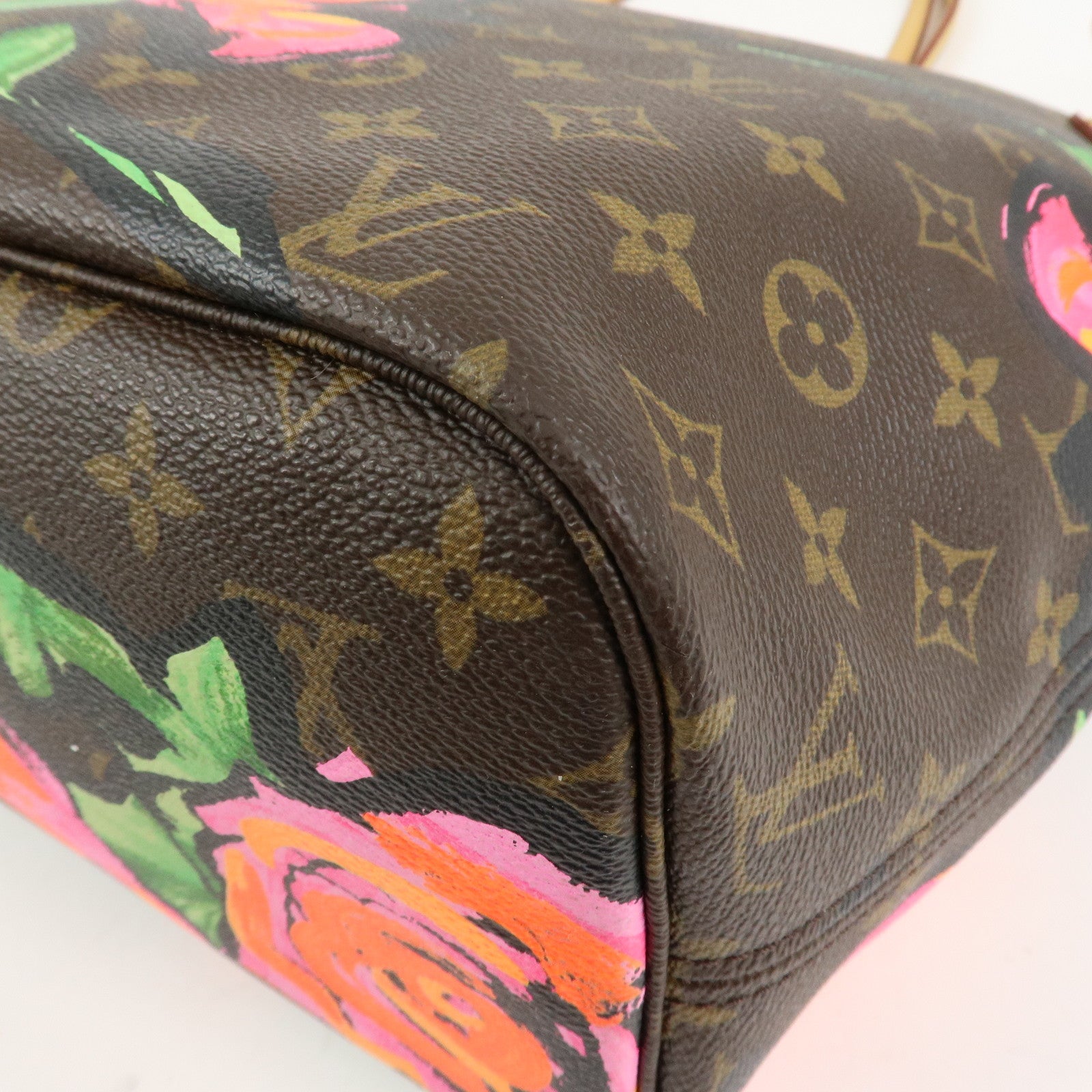 Louis Vuitton Monogram Rose Neverfull MM Tote Shoulder Bag M48613