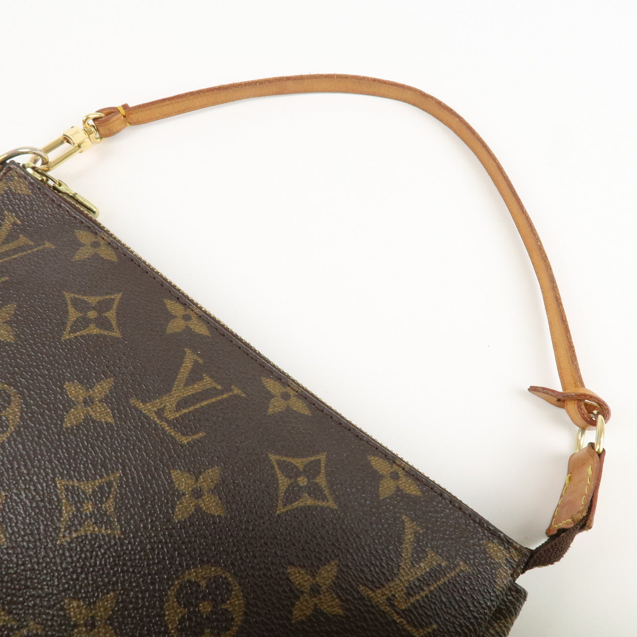 Louis Vuitton Monogram Pochette Accessoires Hand Bag Brown M51980 Used