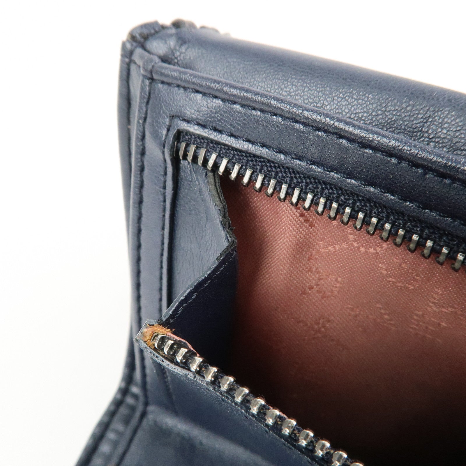STELLA MCCARTNEY Falabella Polyester Small Flap Wallet Navy