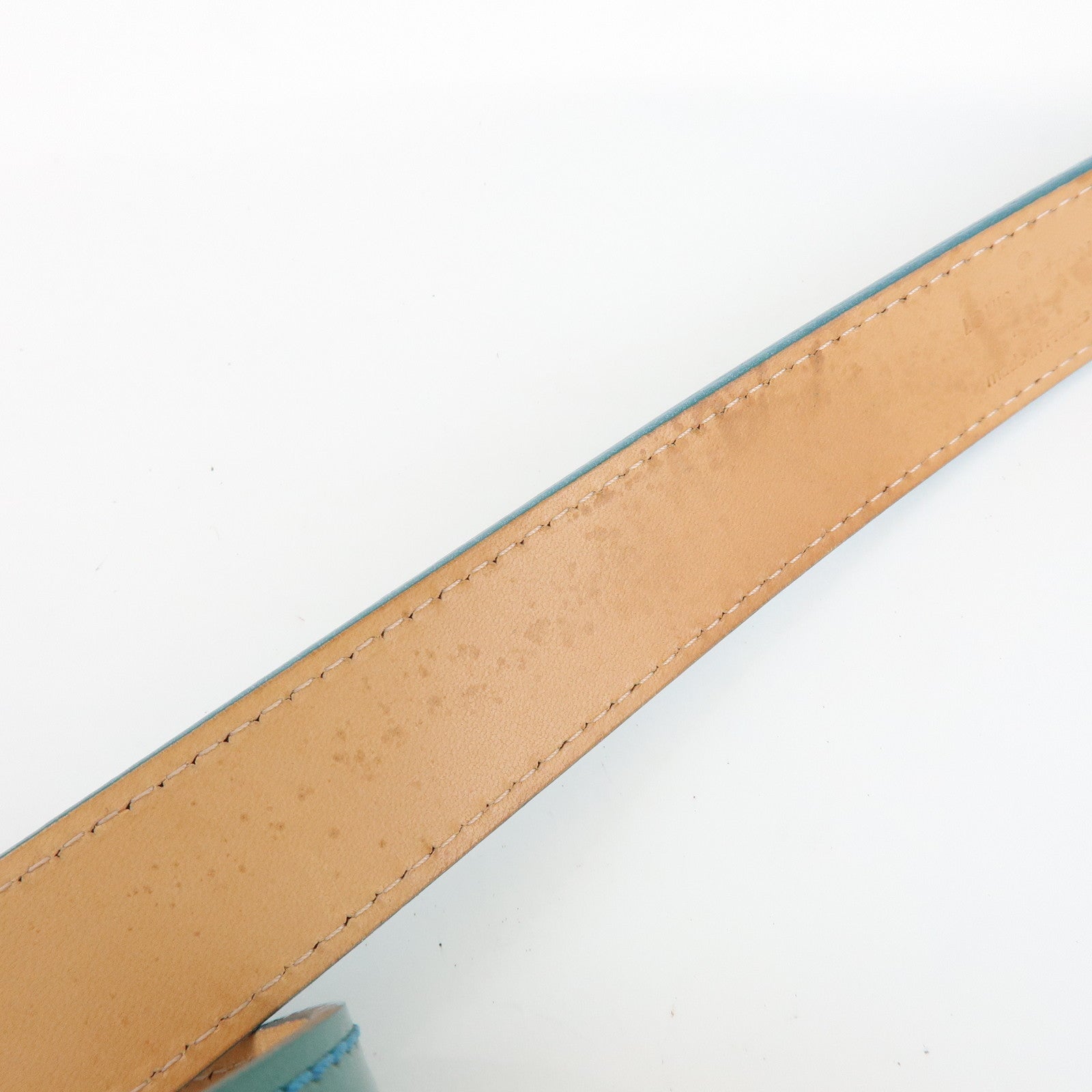 Louis Vuitton Monogram Vernis Leather Ceinture Belt Blue Galactic