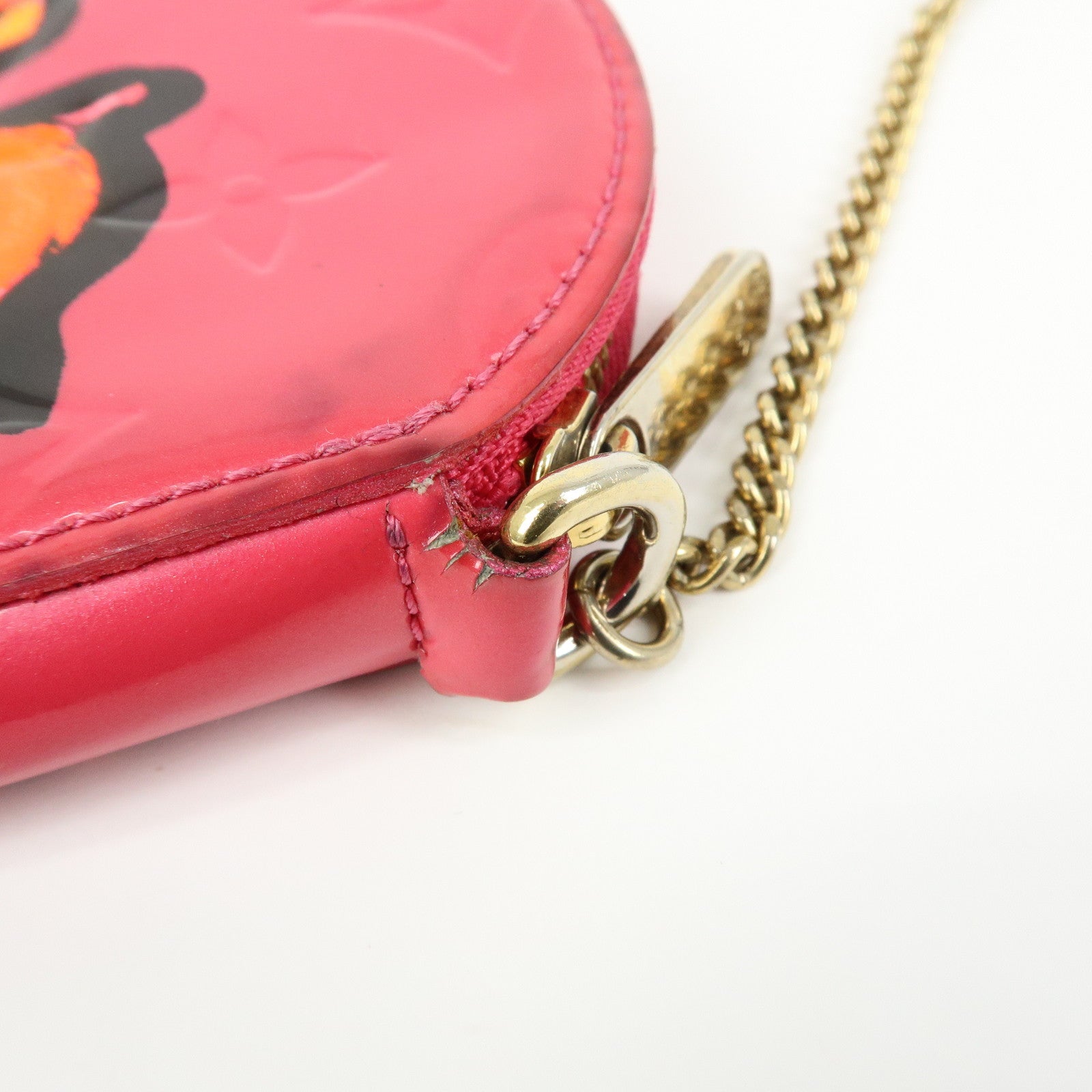 Louis Vuitton Monogram Vernis Porte Monnaie Chapeau Rose Pop M93690
