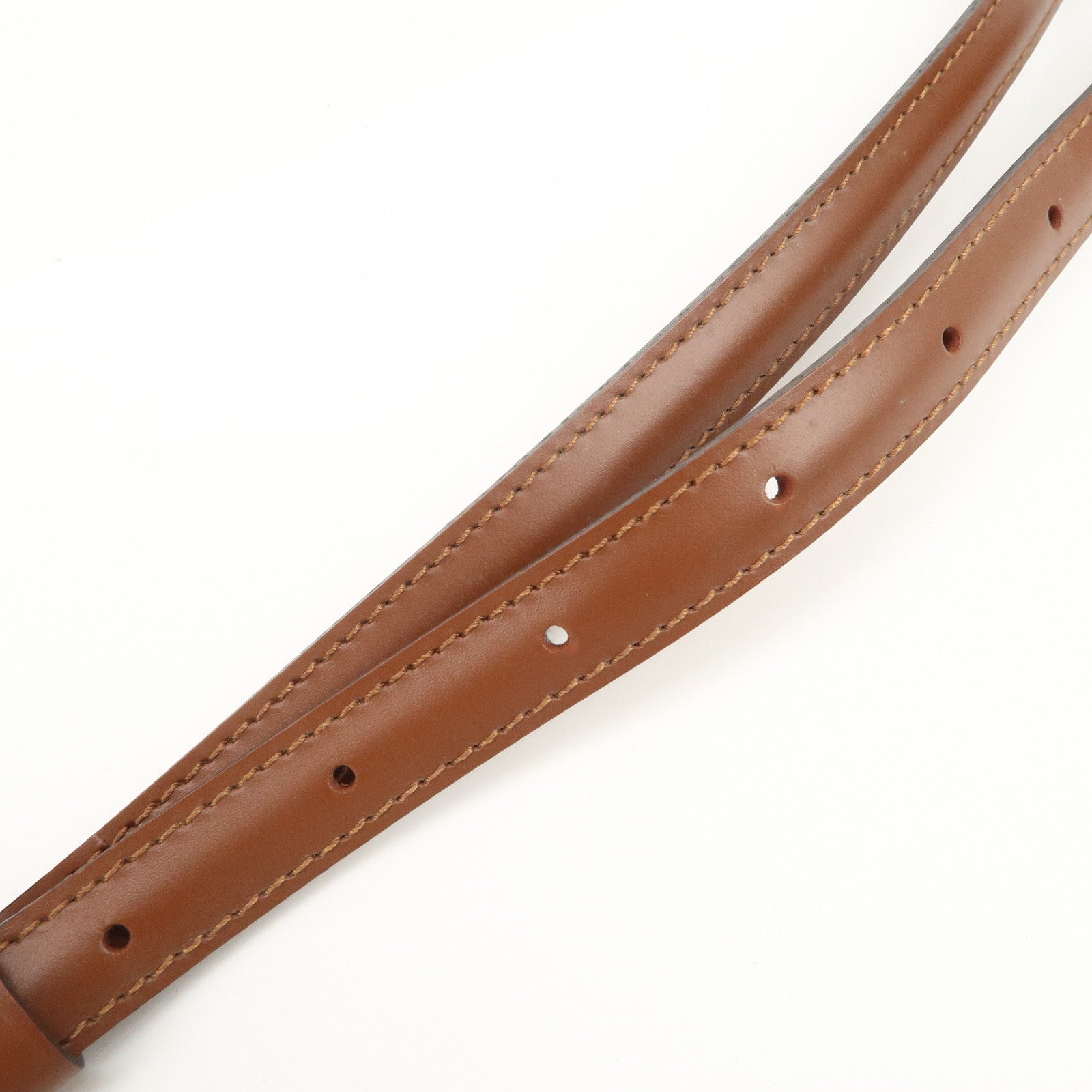 Louis Vuitton Leather Shoulder Strap For Monceau Bag Brown