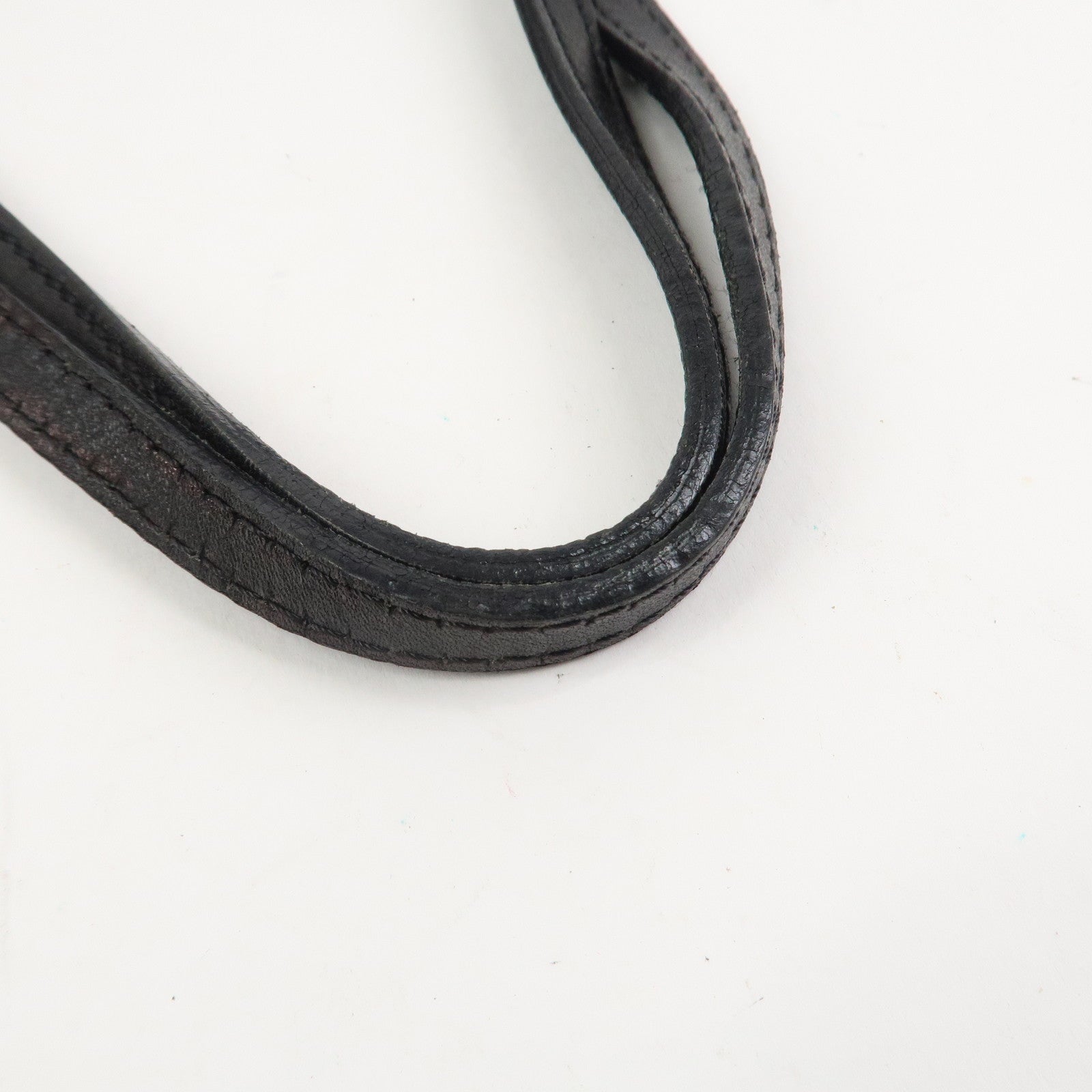 FENDI Zucchino Canvas Leather Tote Bag Hand Bag Brown Black 8BH074