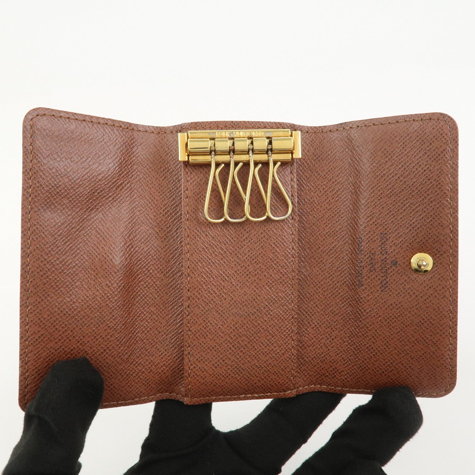 Louis Vuitton Monogram Multicles 4 Key Case Key Holder Brown M69517