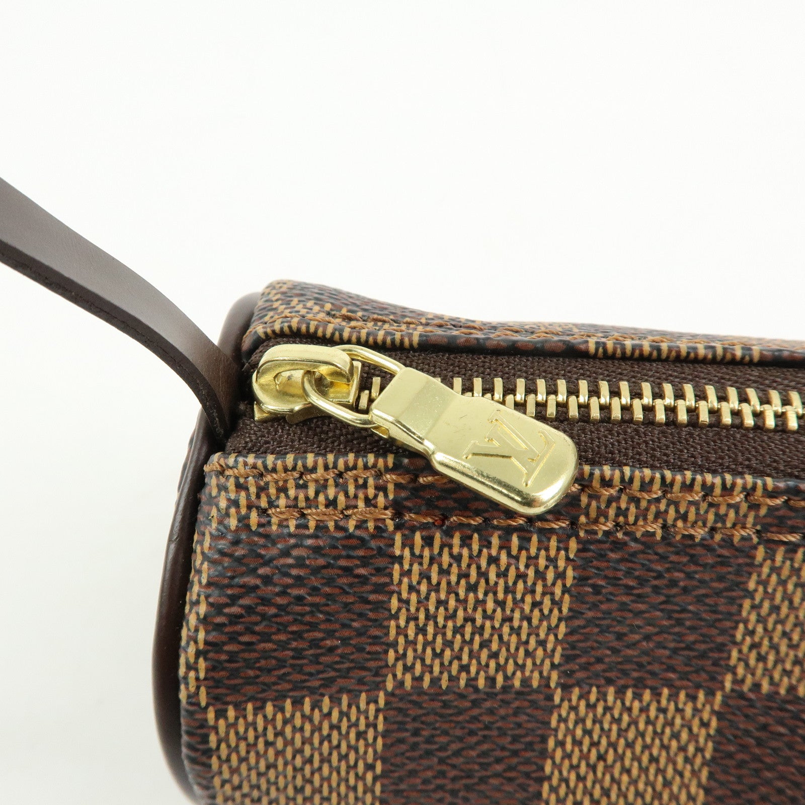 Louis Vuitton Damier Ebene Mini Pouch for Papillon Bag Brown