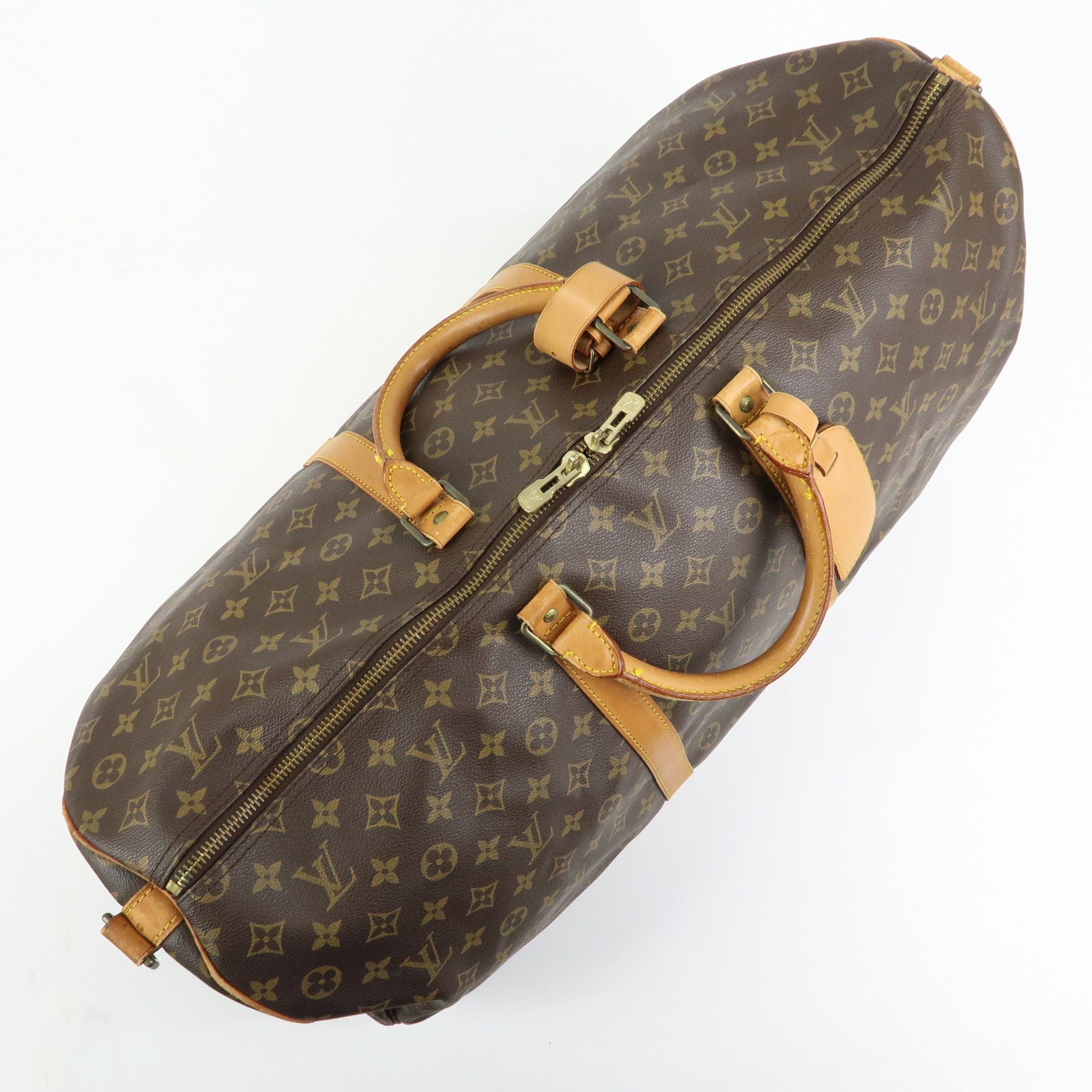Louis Vuitton Monogram Keep All Bandouliere 60 Boston Bag M41412