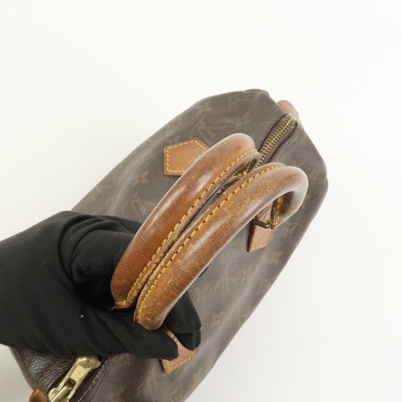 Louis Vuitton Monogram Speedy 25 Boston Bag Hand Bag Brown M41528