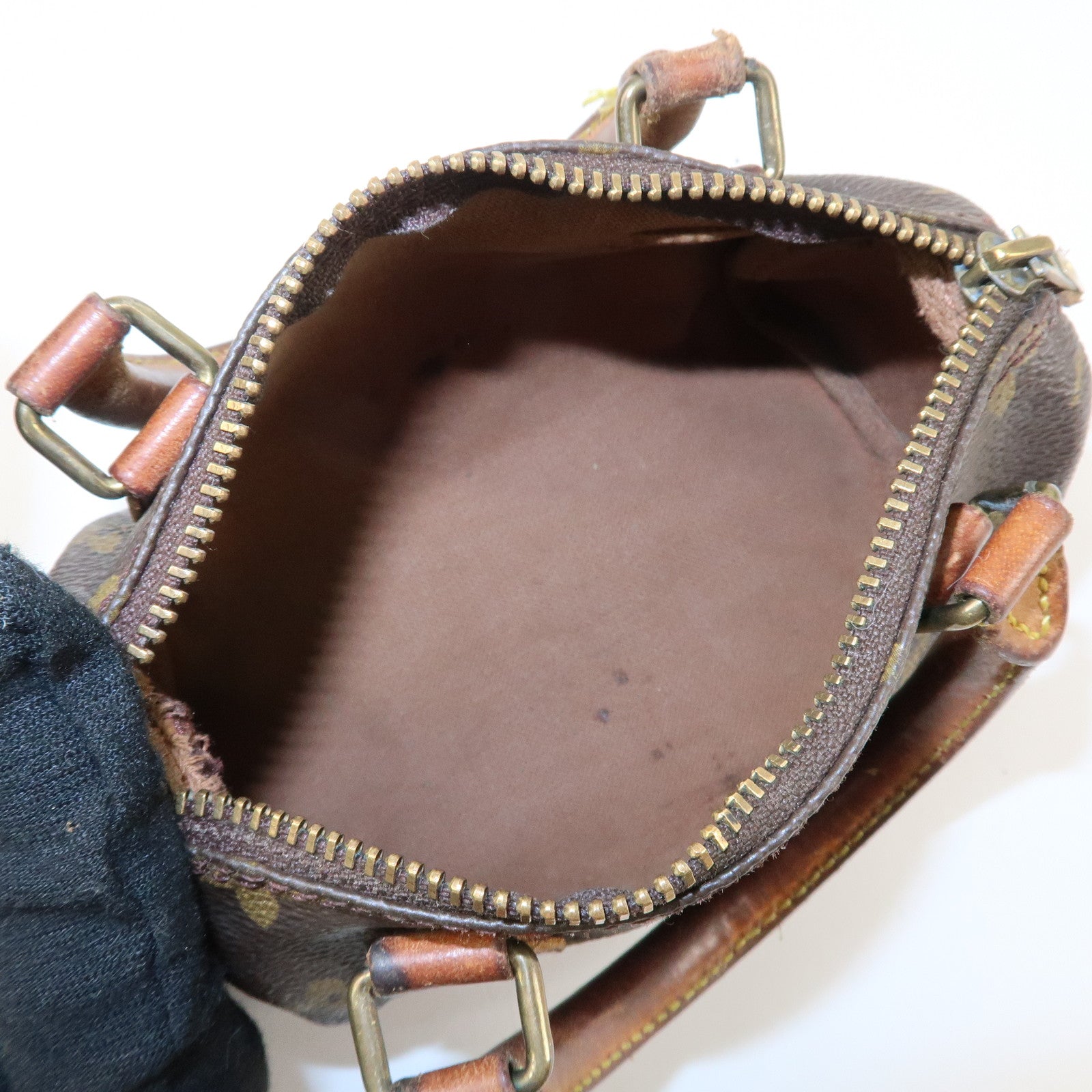 Louis Vuitton Monogram Mini Speedy Hand Bag M41534 Used