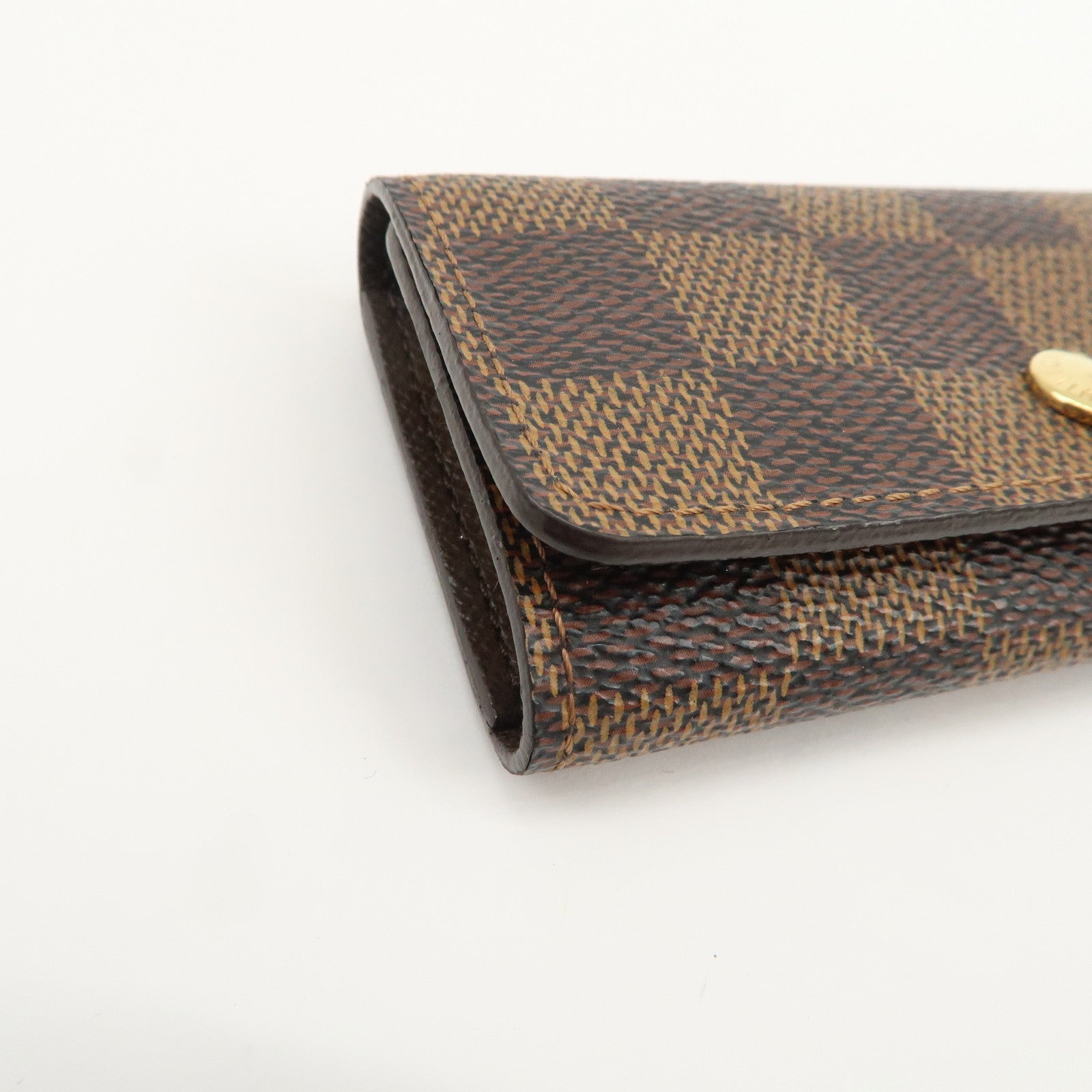 Louis Vuitton Damier Multicles 4 Key Case Damier Ebene Brown N62631