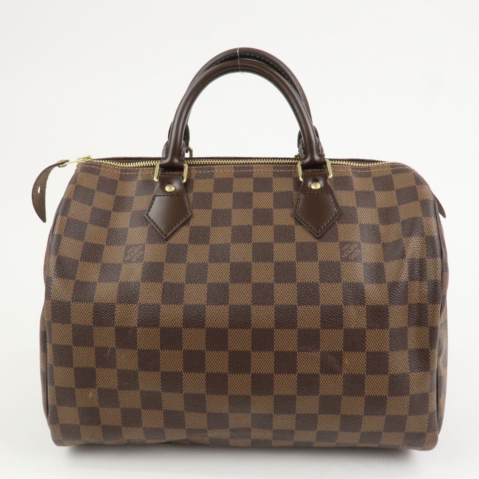 Louis Vuitton Damier Ebene Canvas Speedy 30 Boston Bag N41364