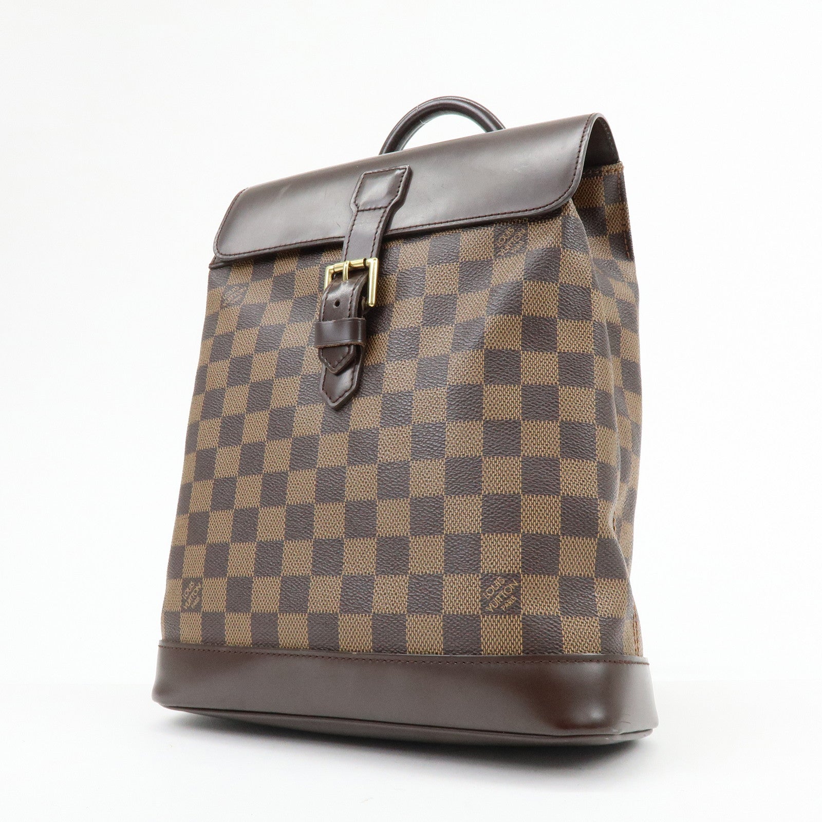 Louis Vuitton Damier Ebene Soho Backpack Rucksack Brown N51132