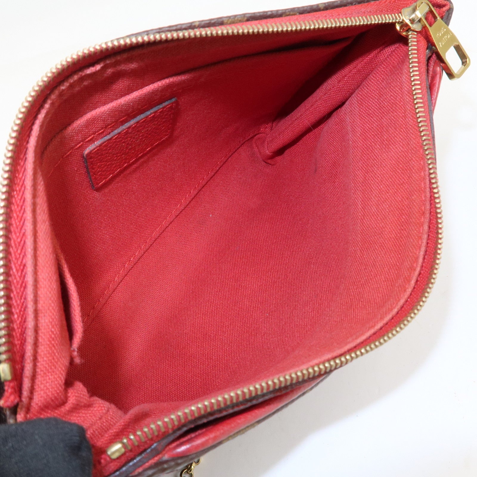 Louis Vuitton Monogram Pallas Clutch 2Way Bag Cerise M41638