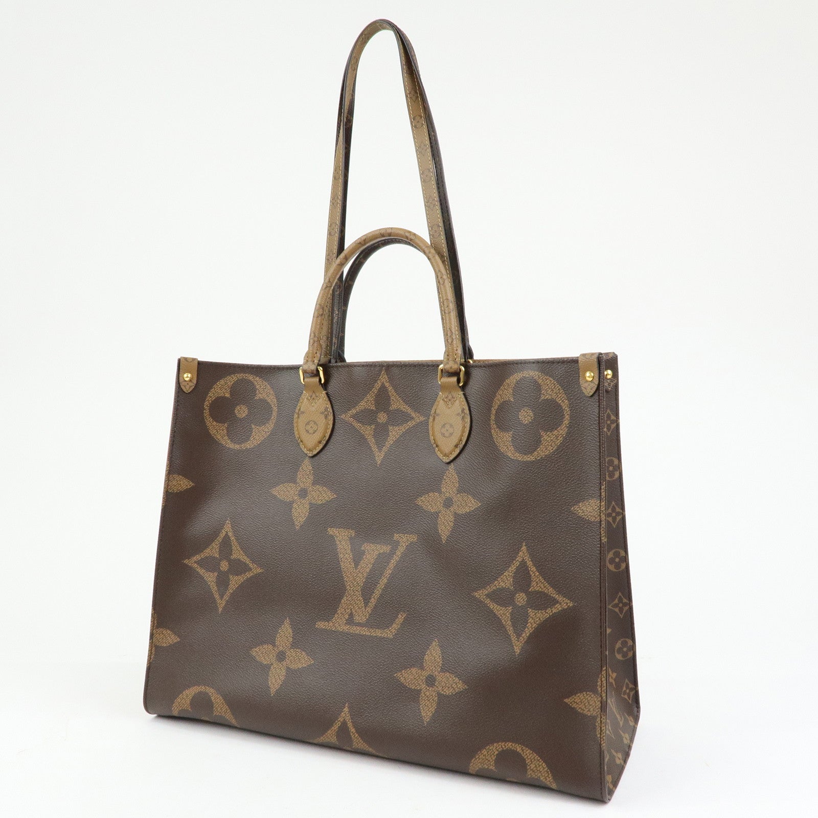 Louis Vuitton Monogram Giant Canvas On The Go MM Hand Bag M44576