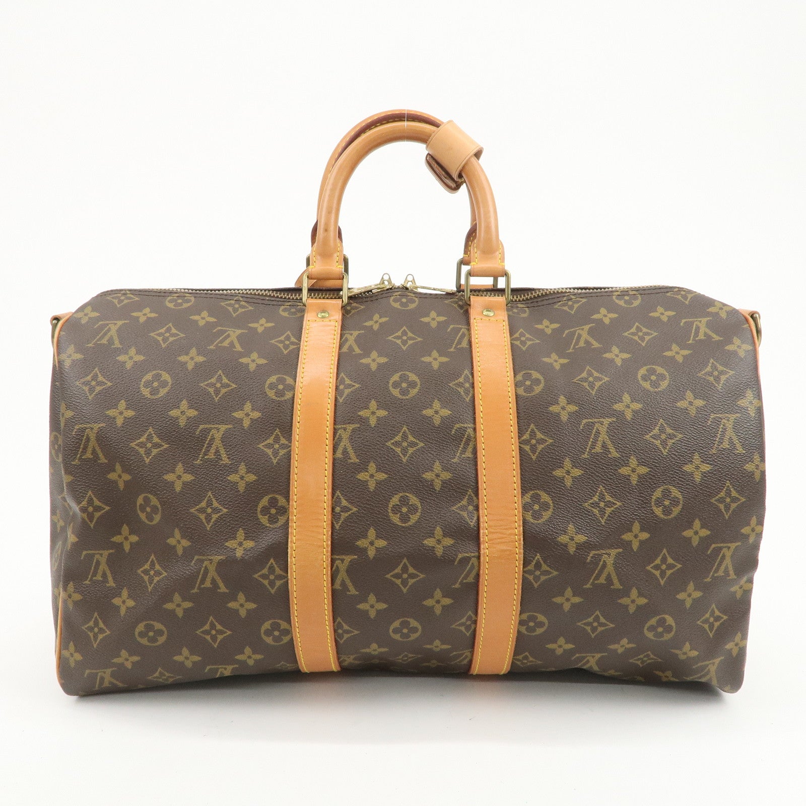 Louis Vuitton Monogram Keep All Bandouliere 45 Boston Bag M41418
