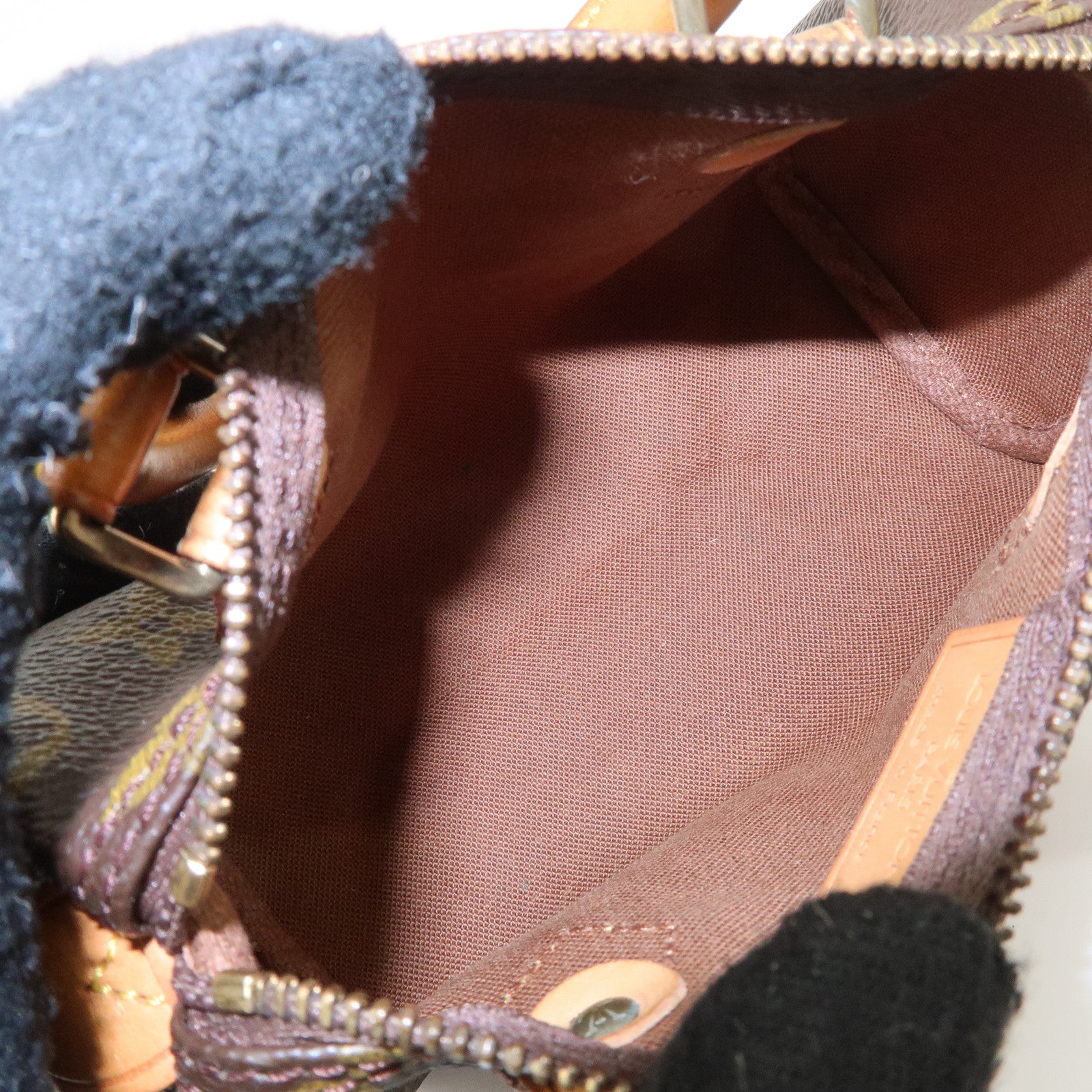 Louis Vuitton Monogram Mini Speedy Hand Bag & Strap TH0955 J00145 Used