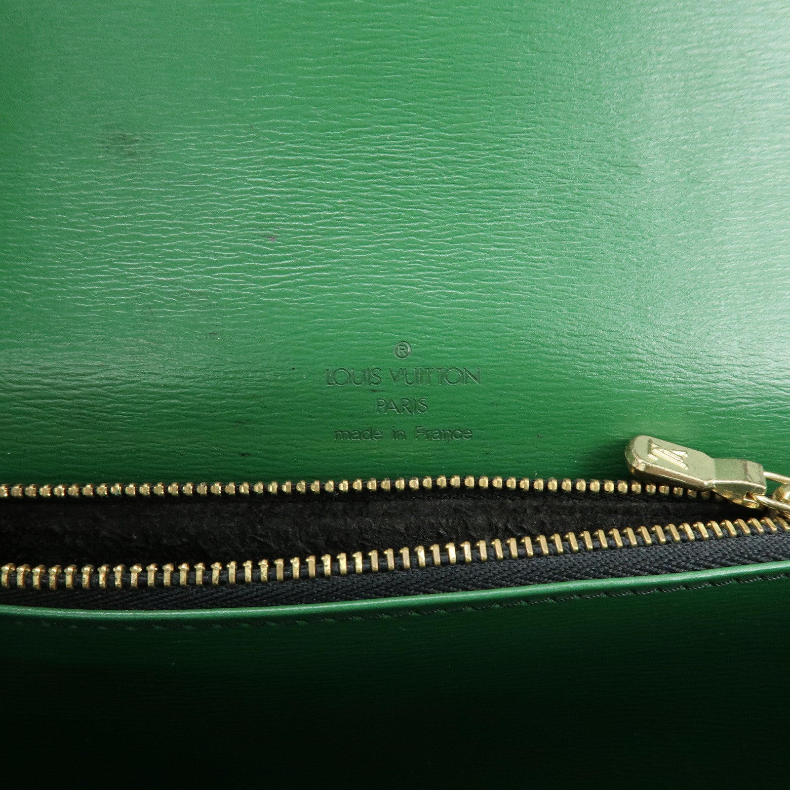 Louis Vuitton Epi Free Run Shoulder Bag Noir Borneo Green M52414