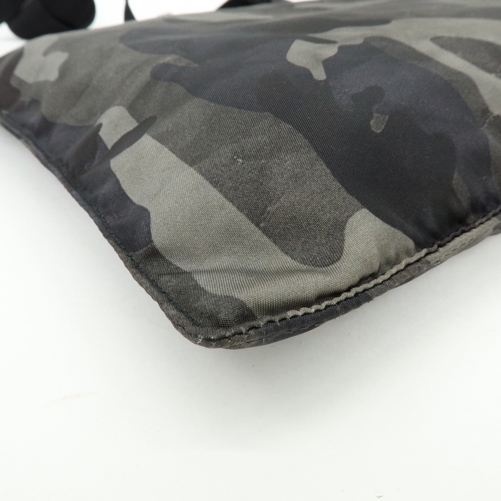 PRADA Triangle Logo Nylon Shoulder Bag Crossbody Bag Camouflage