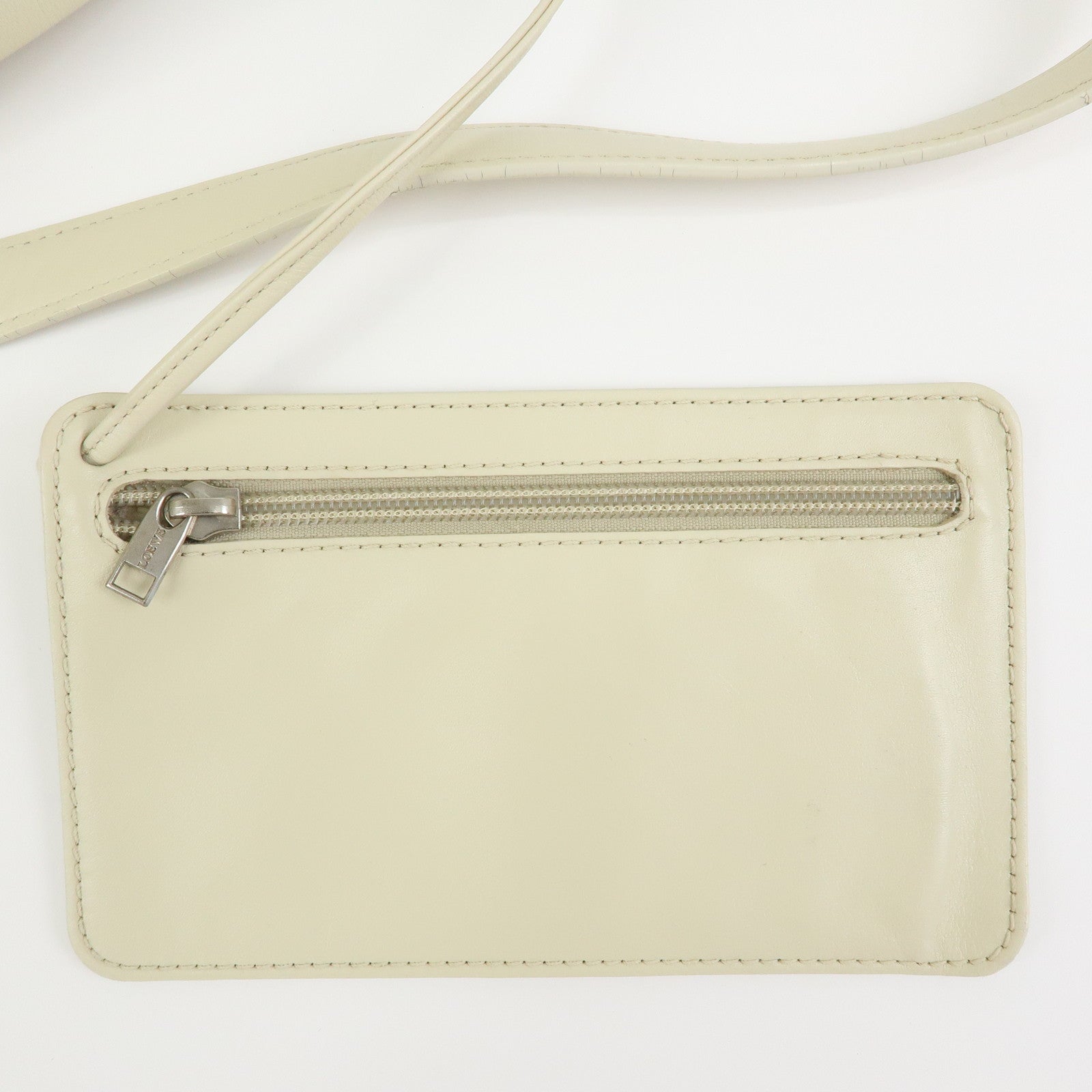 LOEWE Anagram Anton Leather Backpack Rucksuck Ivory