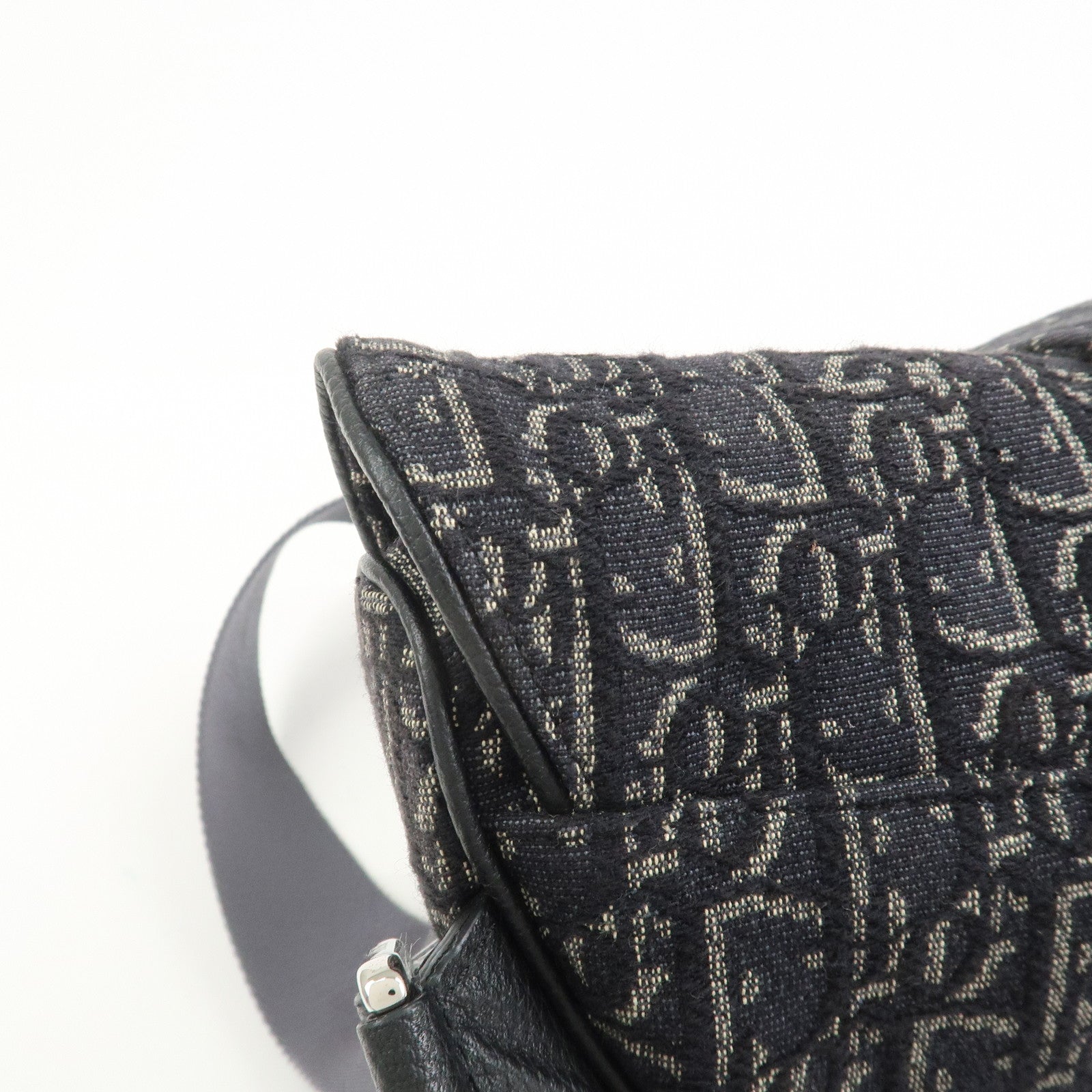 Christian Dior Oblique Saddle Jacquard Canvas Leather Waist Bag