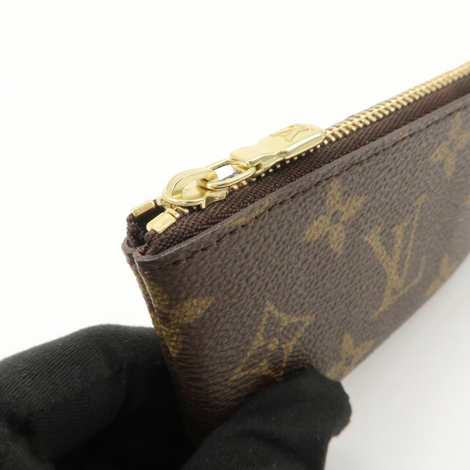 Louis Vuitton Monogram Canvas Pochette Cles Coin Case Brown M62650