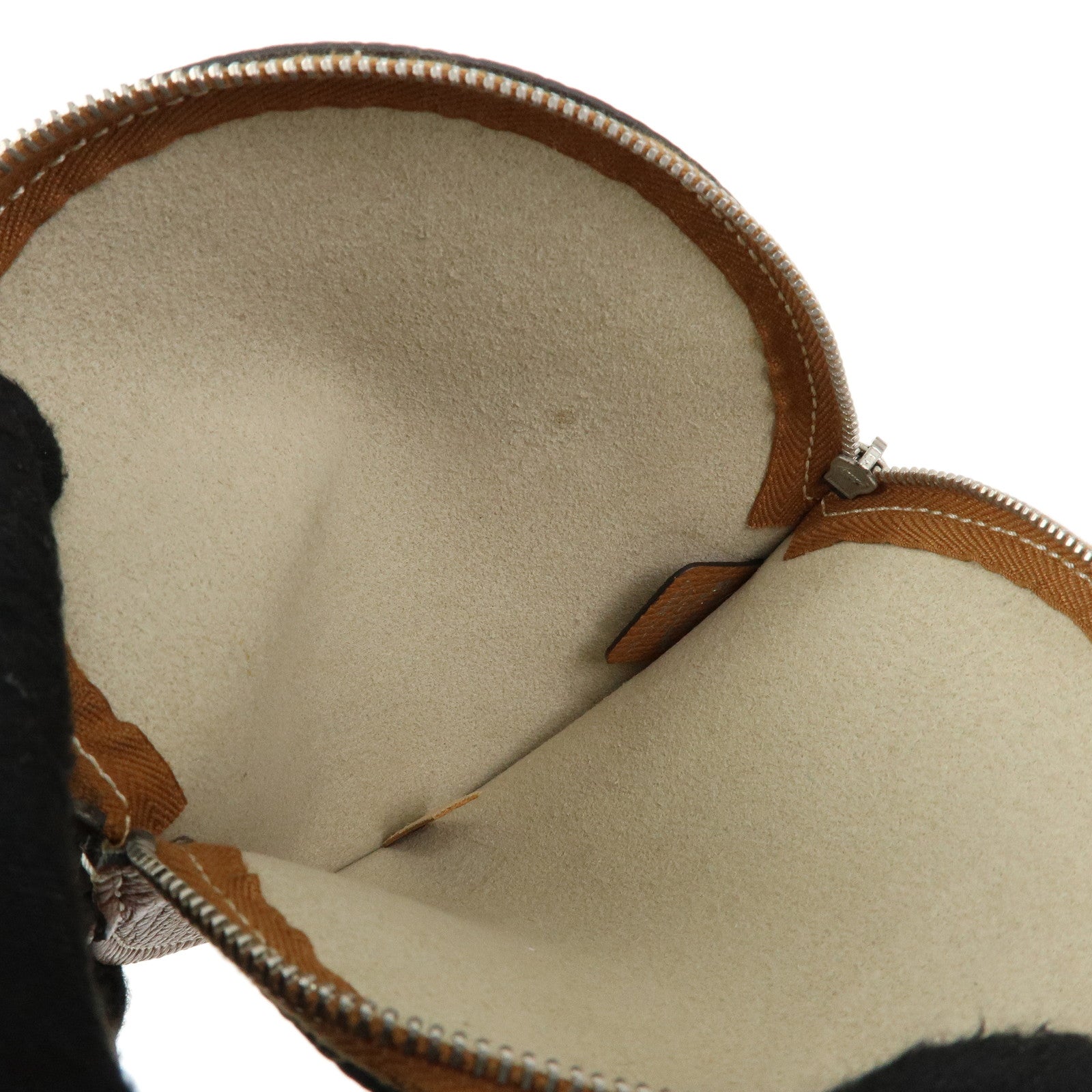TOD'S T Timeless Leather 2Way Drawstring Bag Hand Bag Light Brown
