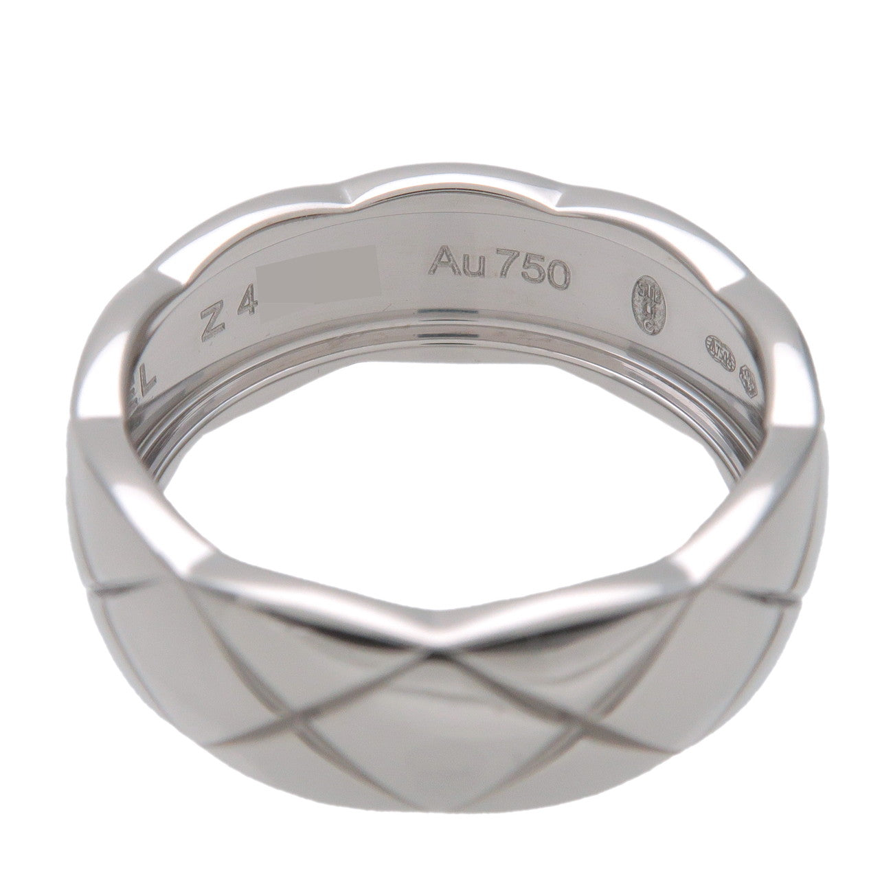 CHANEL COCO Crush Ring Medium 750WG White Gold #50 US5-5.5 J10570
