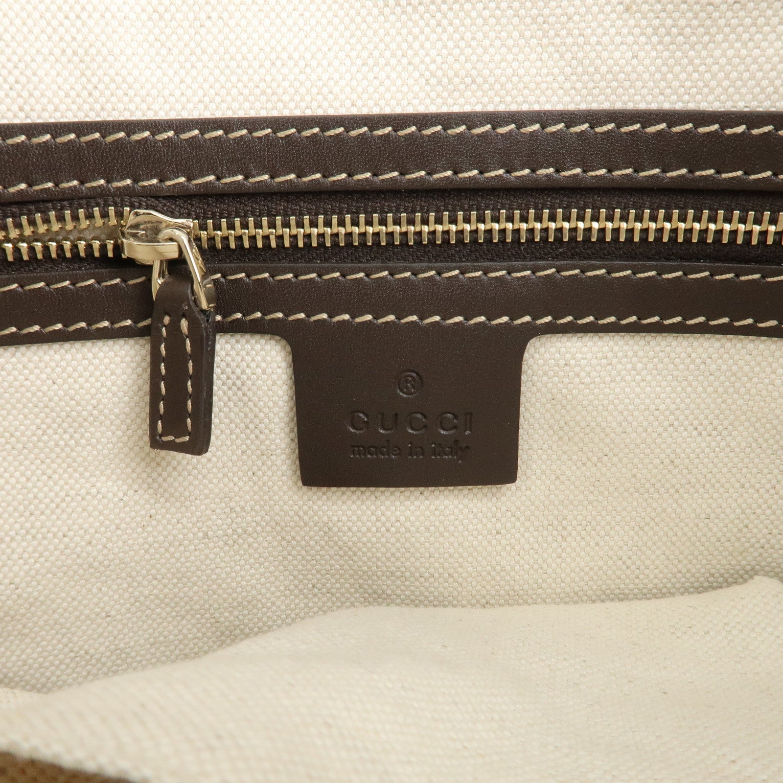 GUCCI Lovely Heart GG Canvas Leather Shoulder Bag Dark Brown 257072 Used