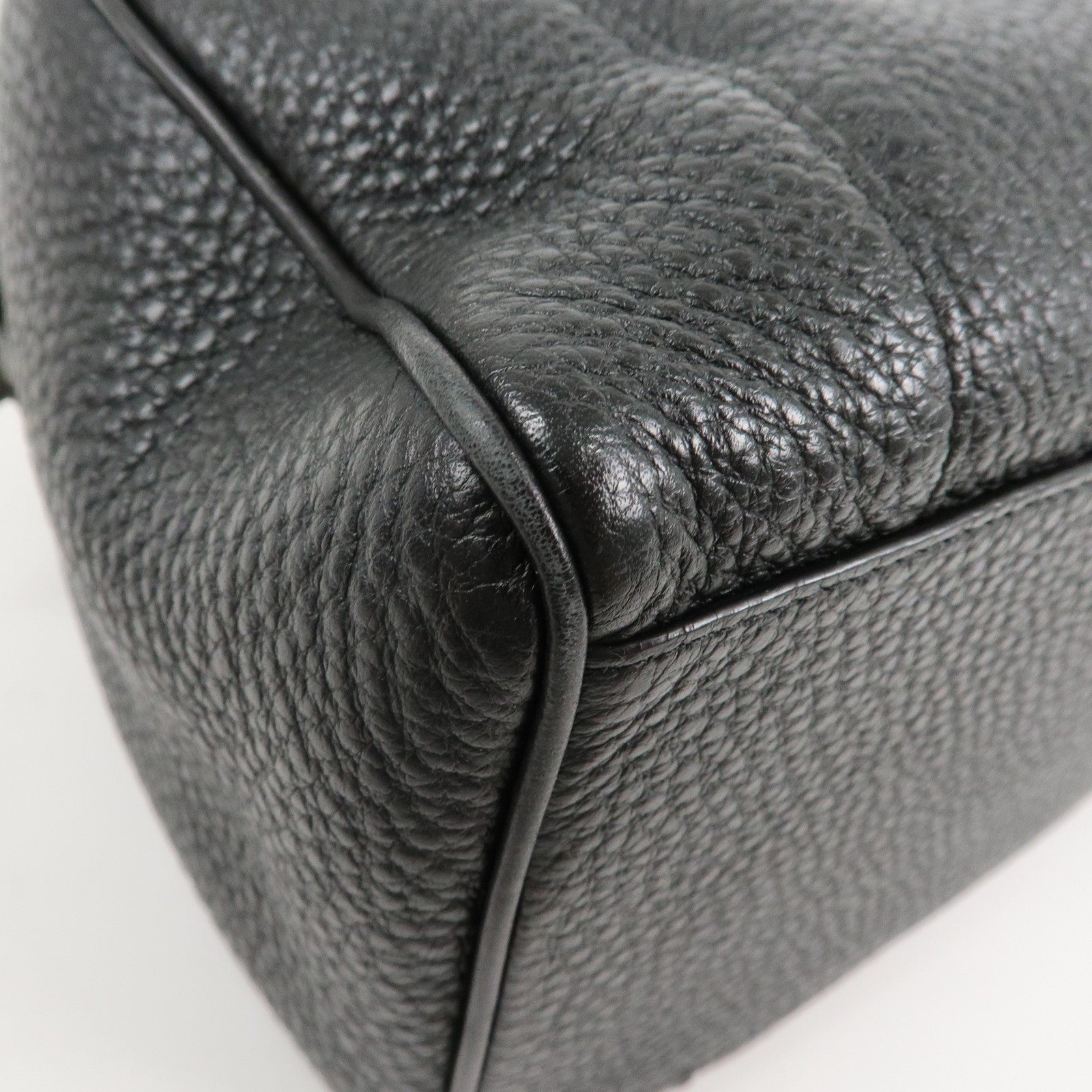 LOEWE Anagram Leather Amazona Fusta 2Way Shoulder Bag Black