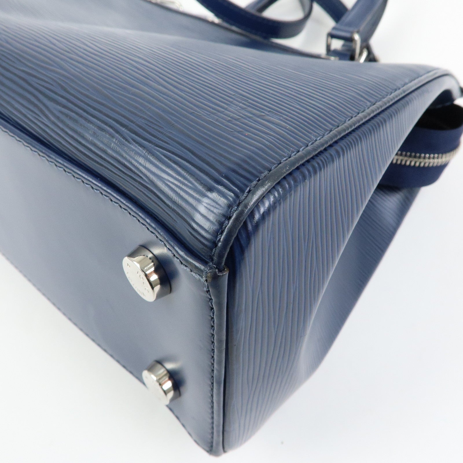Louis Vuitton Epi Brea MM 2Way Bag Hand Bag Indigo M40821