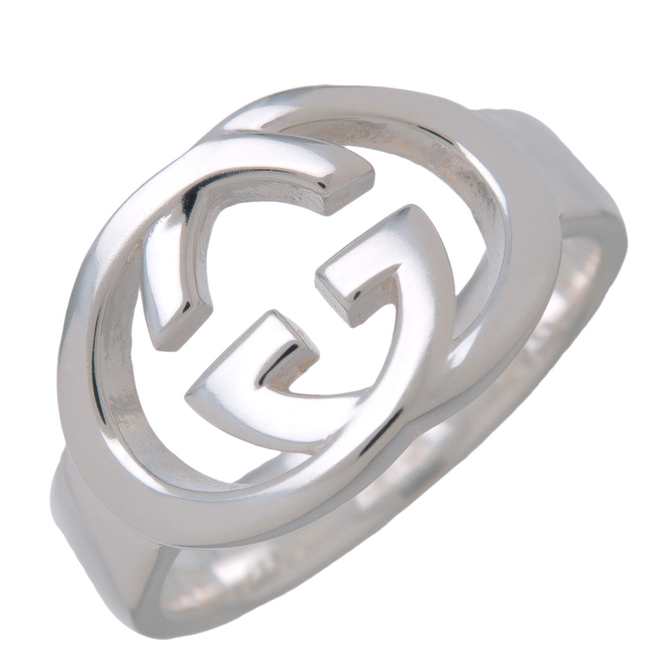 GUCCI Interlocking G Ring SV925 Silver #17 US8 EU57 HK17