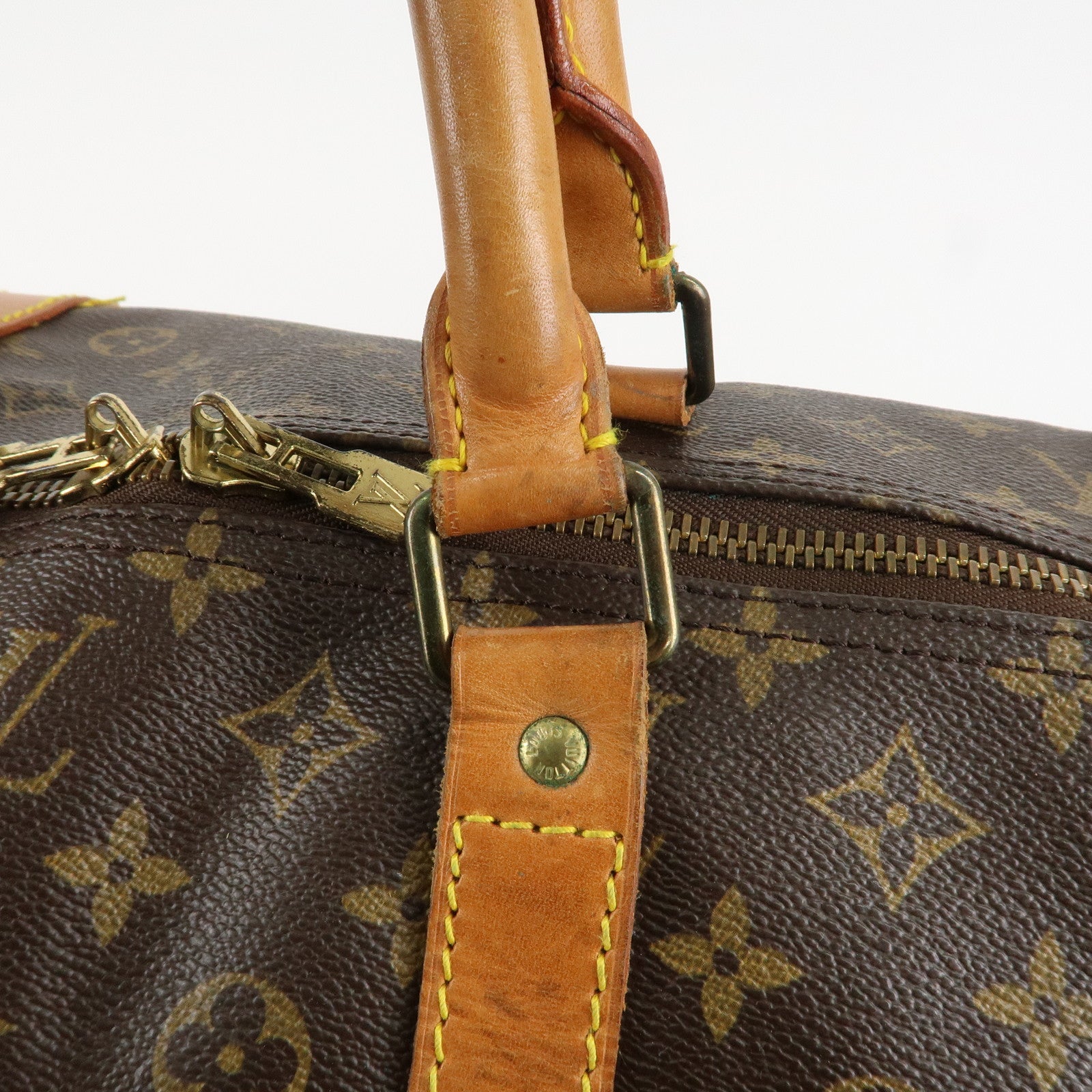 Louis Vuitton Monogram Keep All 60 Boston Bag Brown M41422 Used