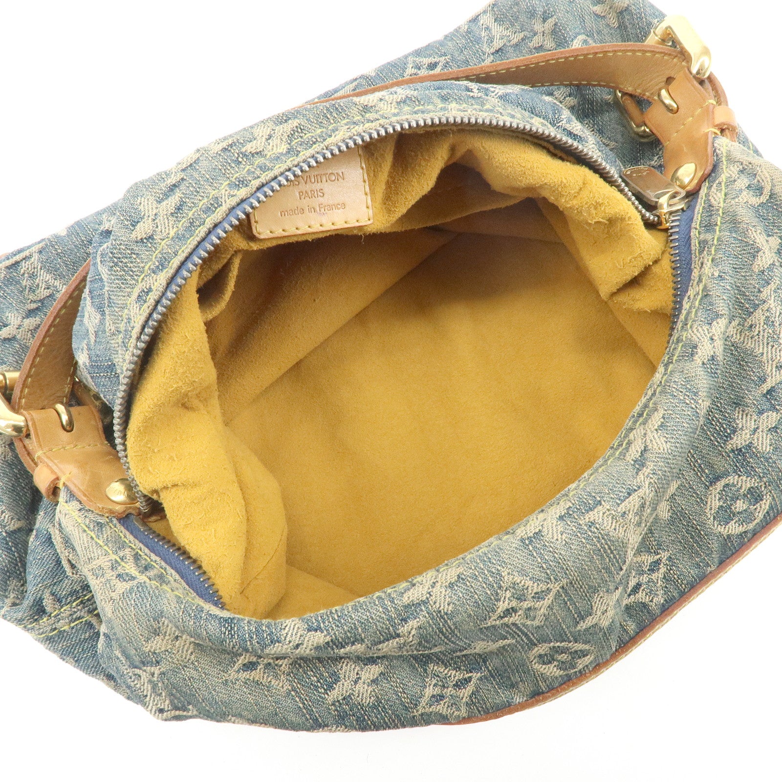 Louis Vuitton Monogram Denim Baggy GM Shoulder Bag Blue M95048