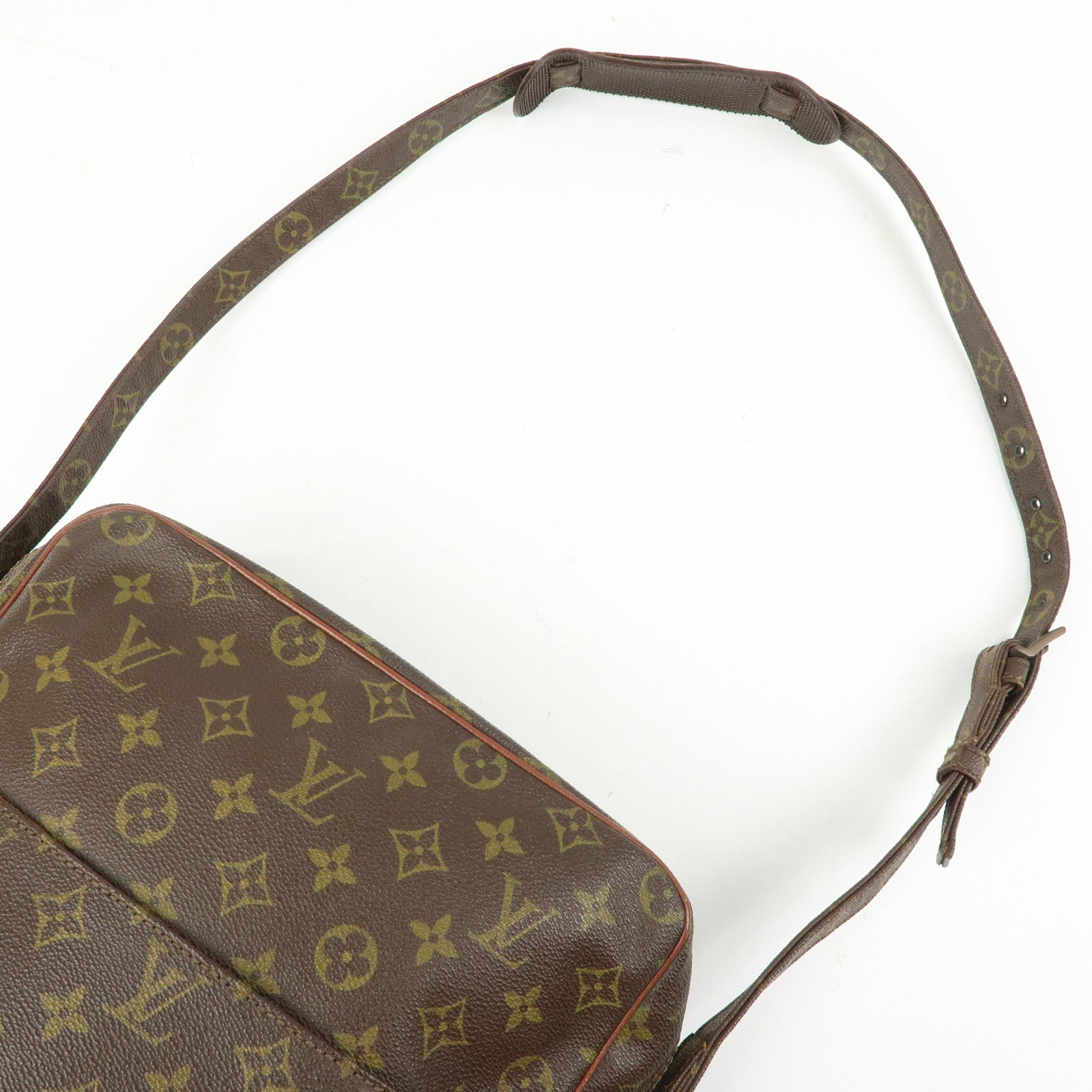 Louis Vuitton Monogram Canvas Leather Shoulder Bag Crossbody Bag