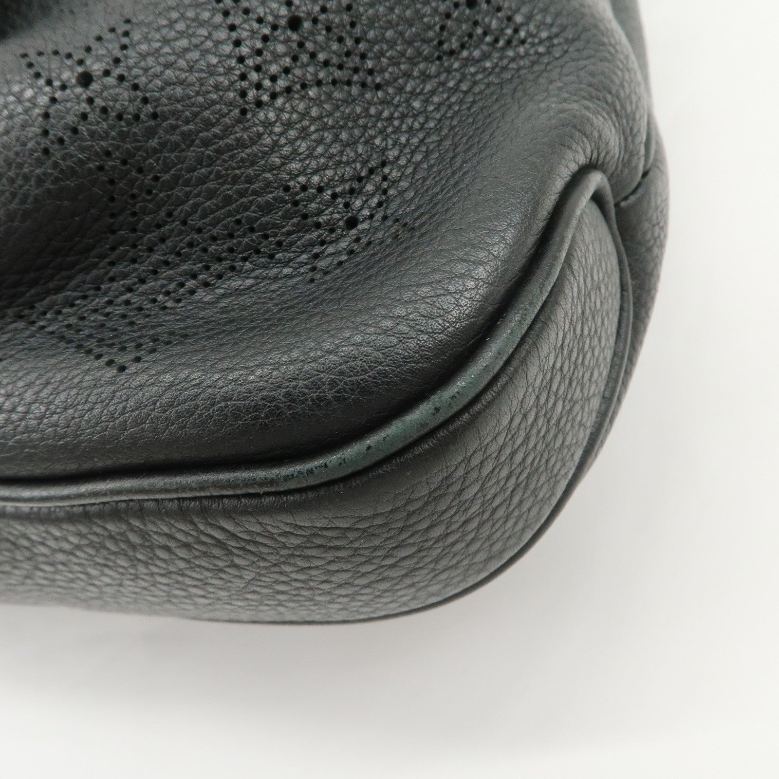 Louis Vuitton Monogram Mahina Selene PM Shoulder Bag Noir M94314