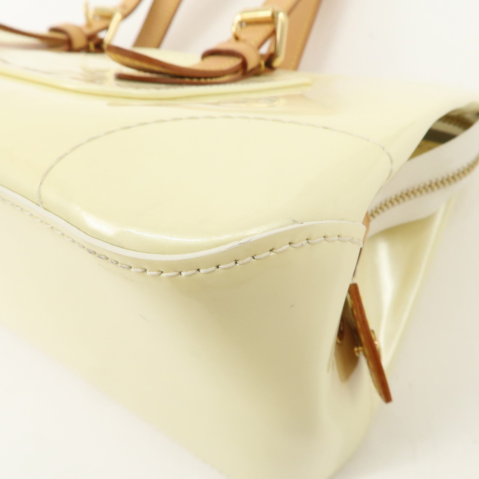 Louis Vuitton Monogram Vernis Rosewood Avenue Hand Bag Perle M93508 Used