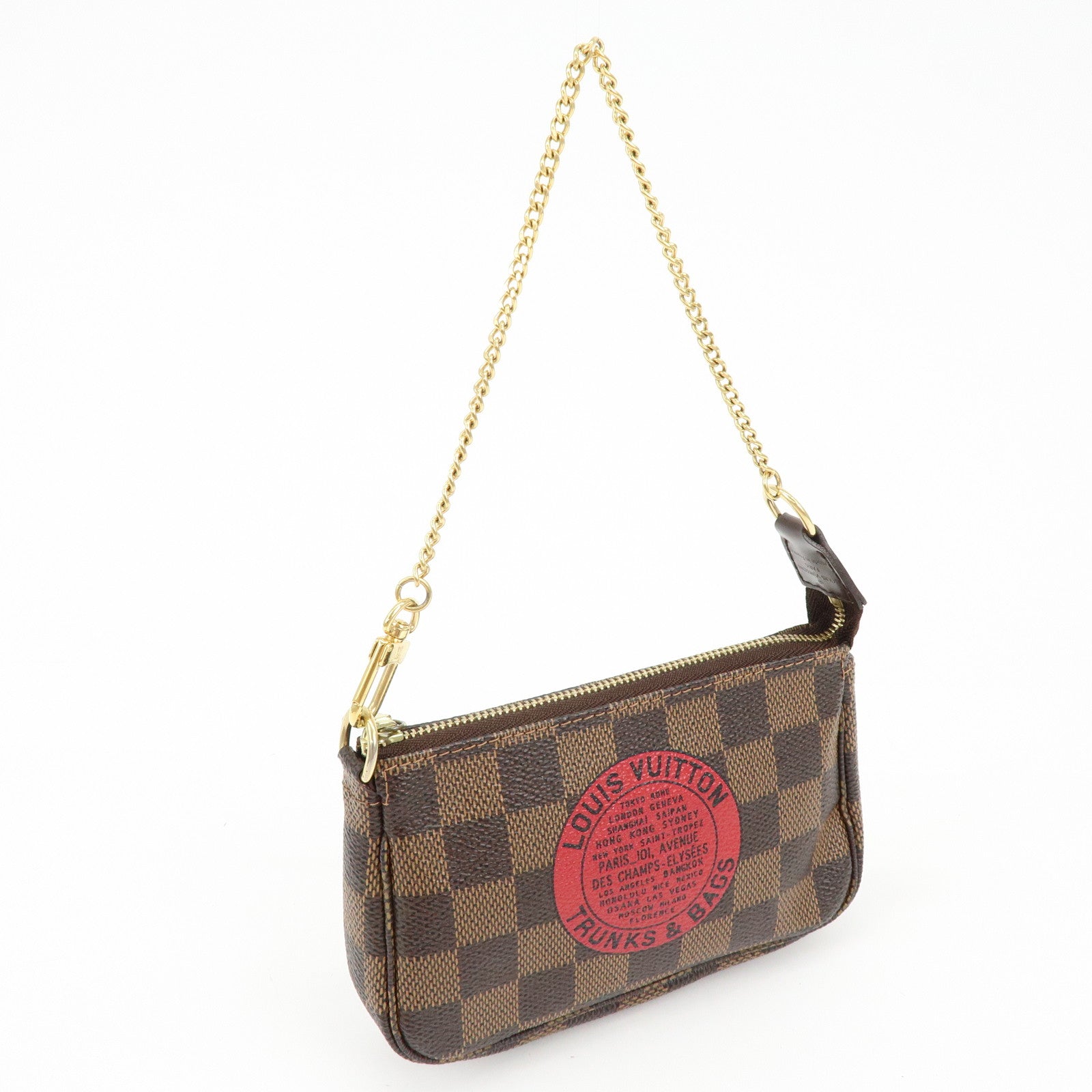 Louis Vuitton Damier T&B Mini Pochette Accessoires Pouch N58011