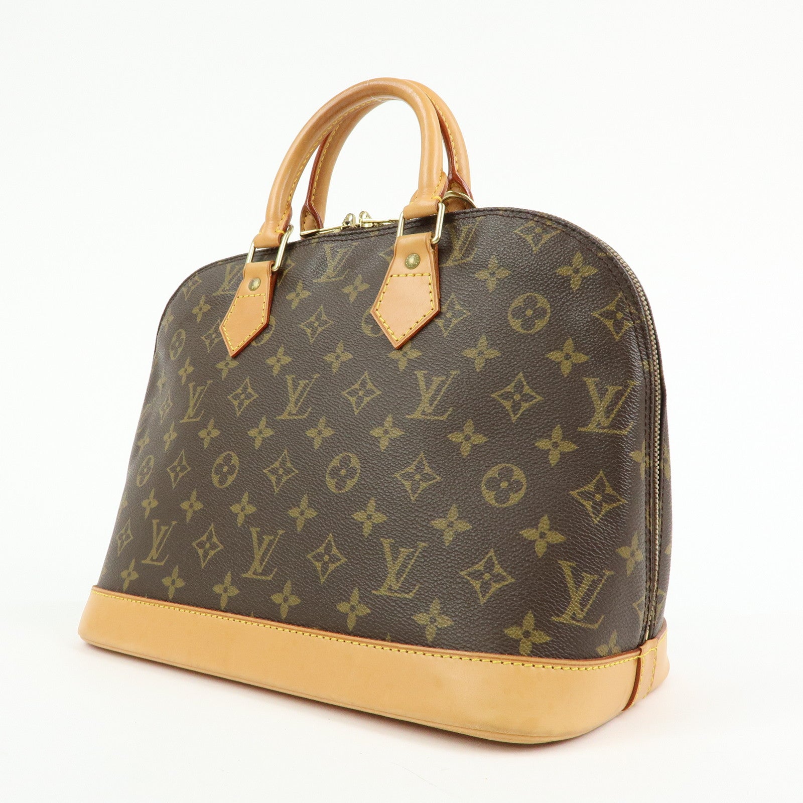 Louis Vuitton Monogram Alma Hand Bag Brown M51130