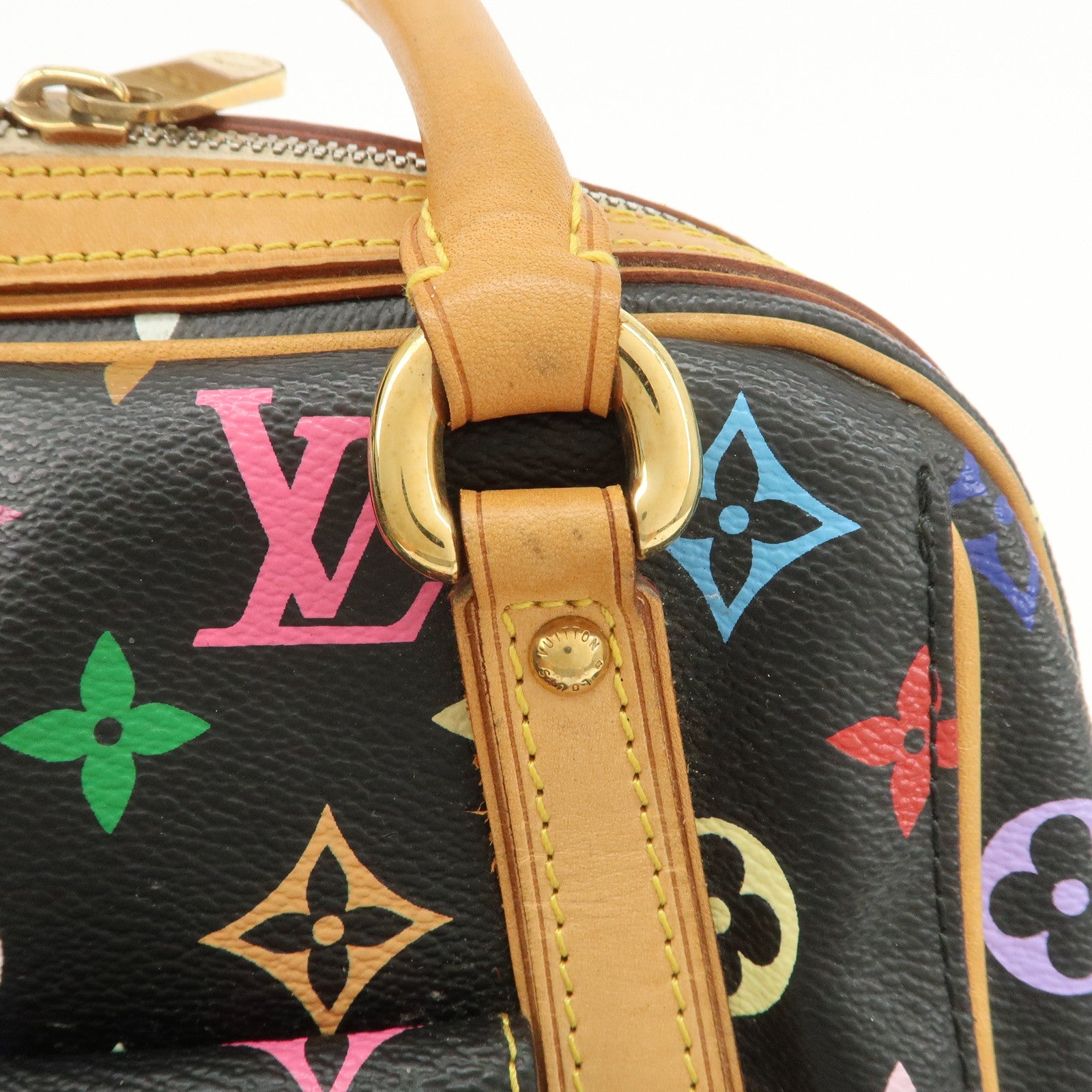 Louis Vuitton Monogram Multicolor Priscilla Hand Bag Noir M40097