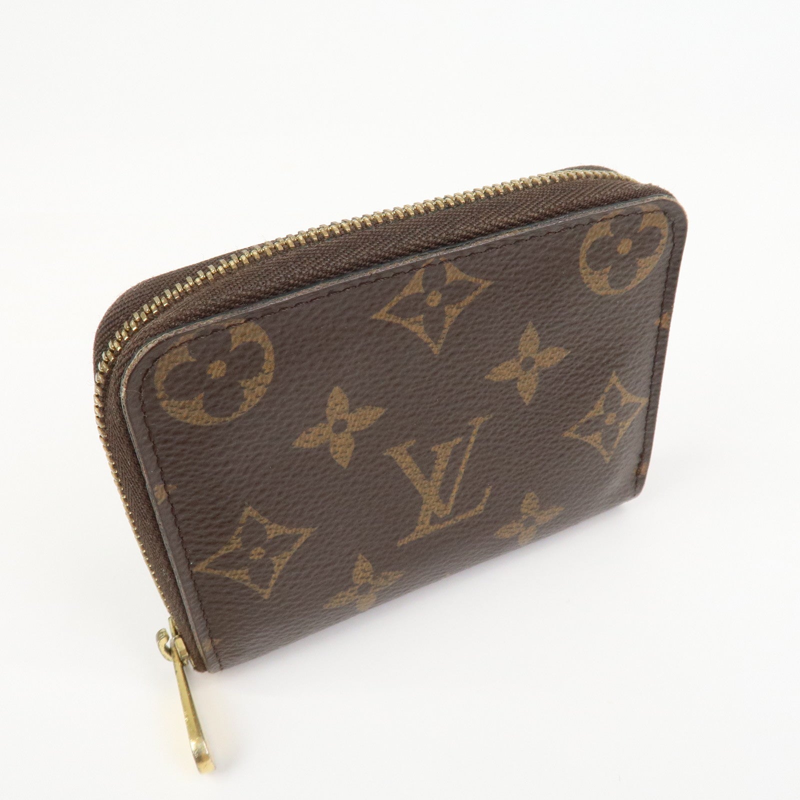 Louis Vuitton Monogram Canvas Zippy Coin Purse Wallet Brown M60067