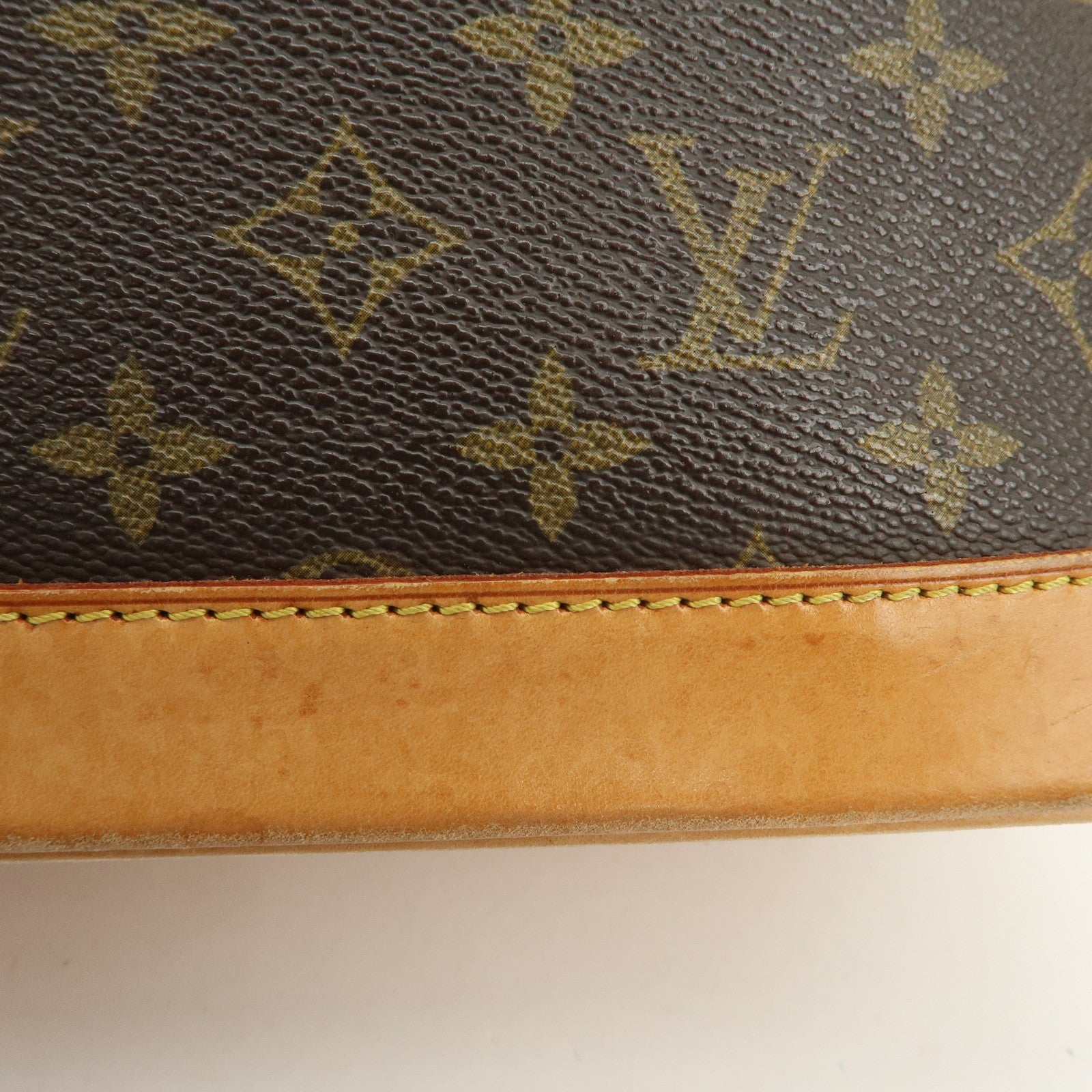 Louis Vuitton Monogram Canvas Alma Hand Bag Brown M51130 Used