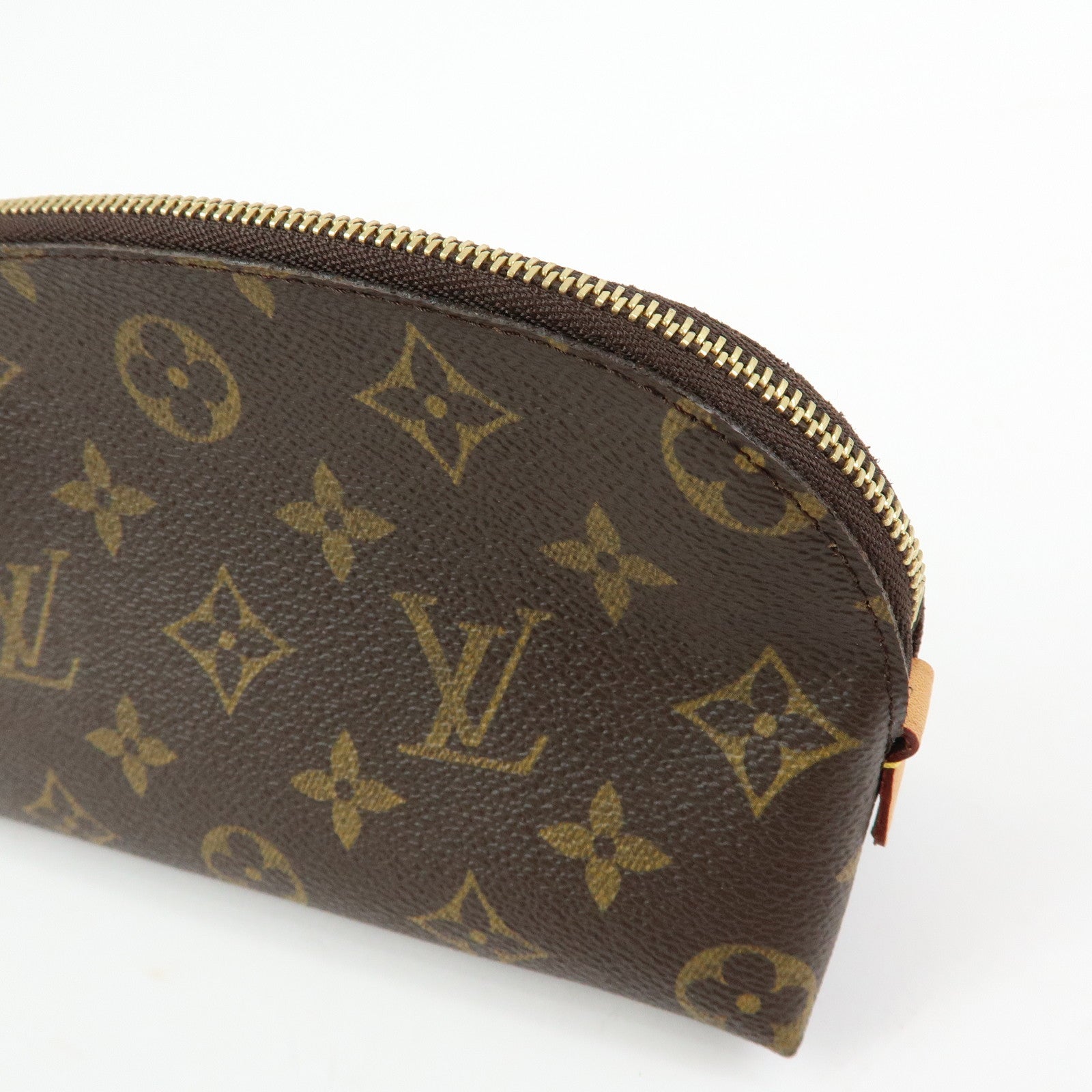 Louis Vuitton Monogram Pochette Cosmetic PM Pouch Brown M47515