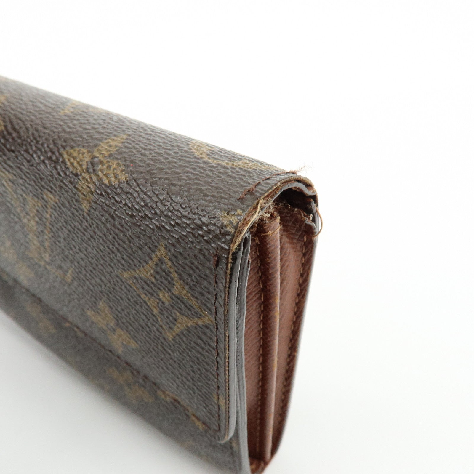 Louis Vuitton Monogram Portefeuille Sarah Long Wallet Brown M61734