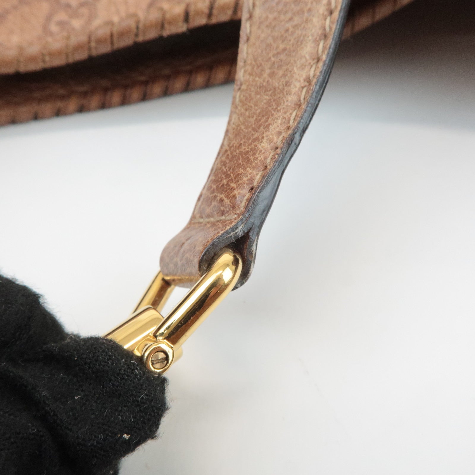 GUCCI New Jackie Bamboo Guccissima Leather Shoulder Bag Brown 218491 Used