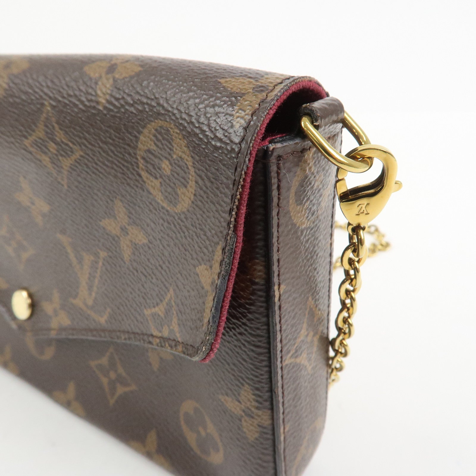 Louis Vuitton Monogram Pochette Felicie Shoulder Bag Brown M61276