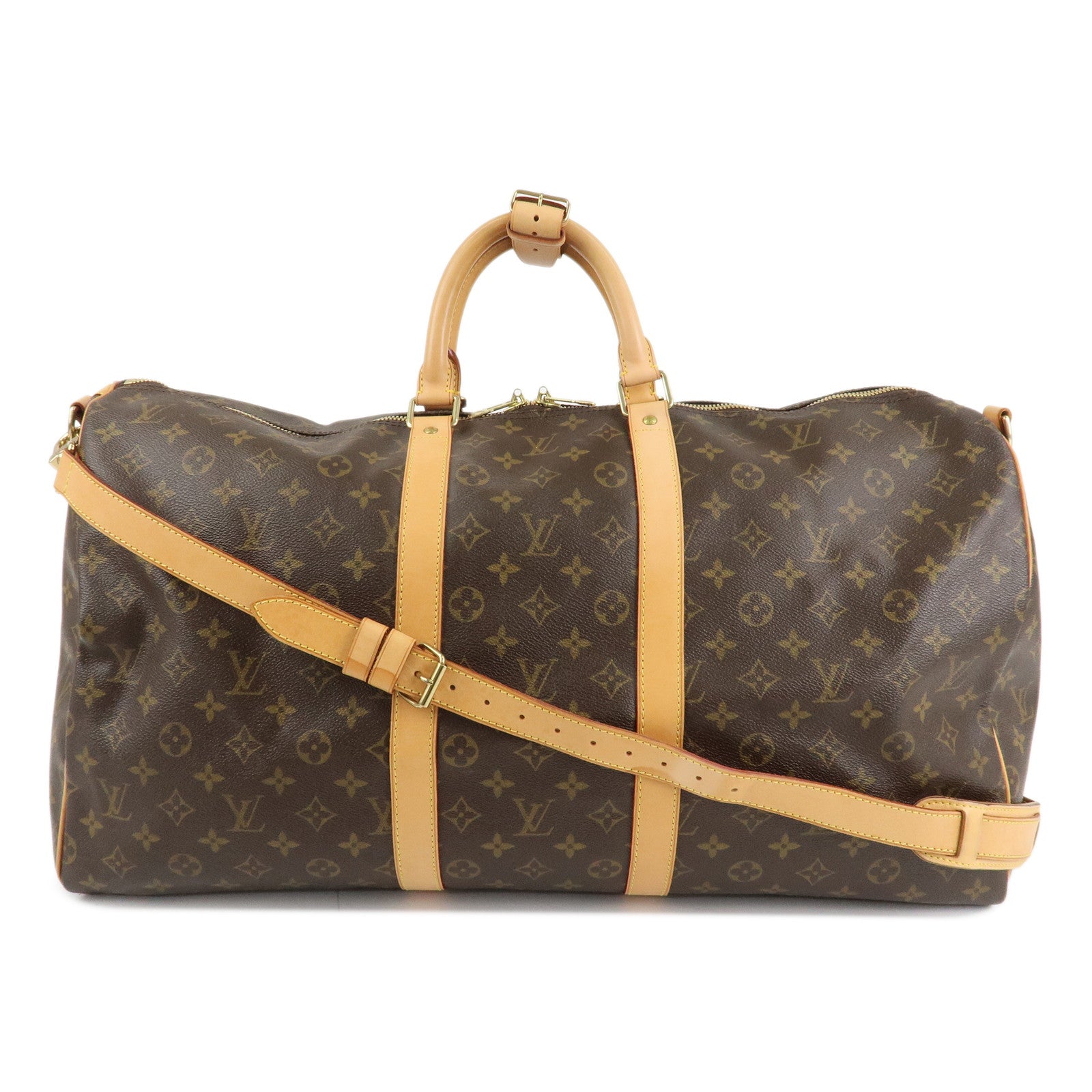 Louis Vuitton Monogram Keep All Bandouliere 55 Boston Bag M41414 Used