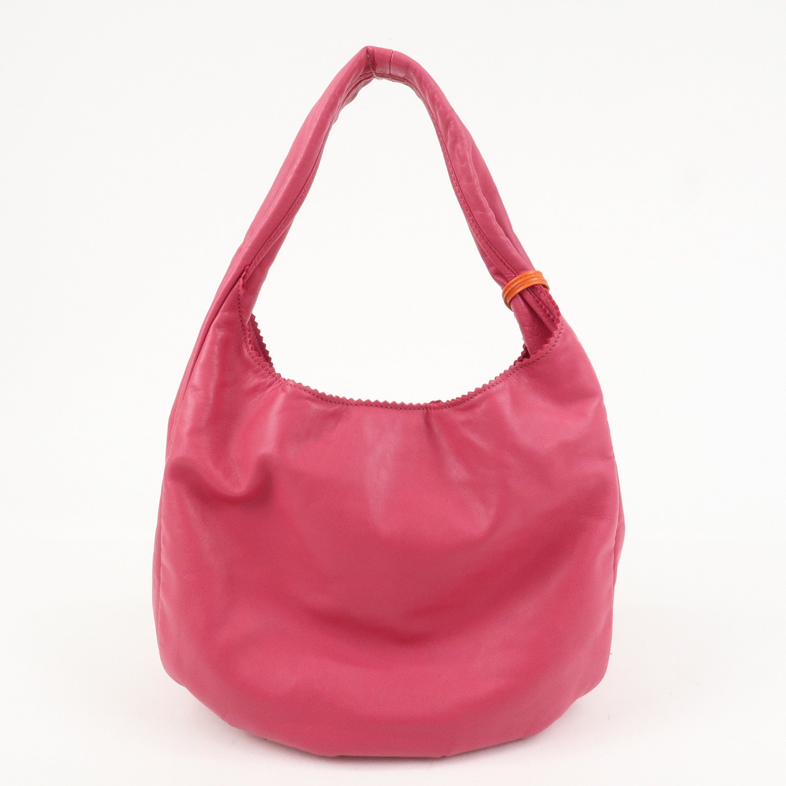 LOEWE Anagram Nappa Leather Viento 30 One Shoulder Bag Pink