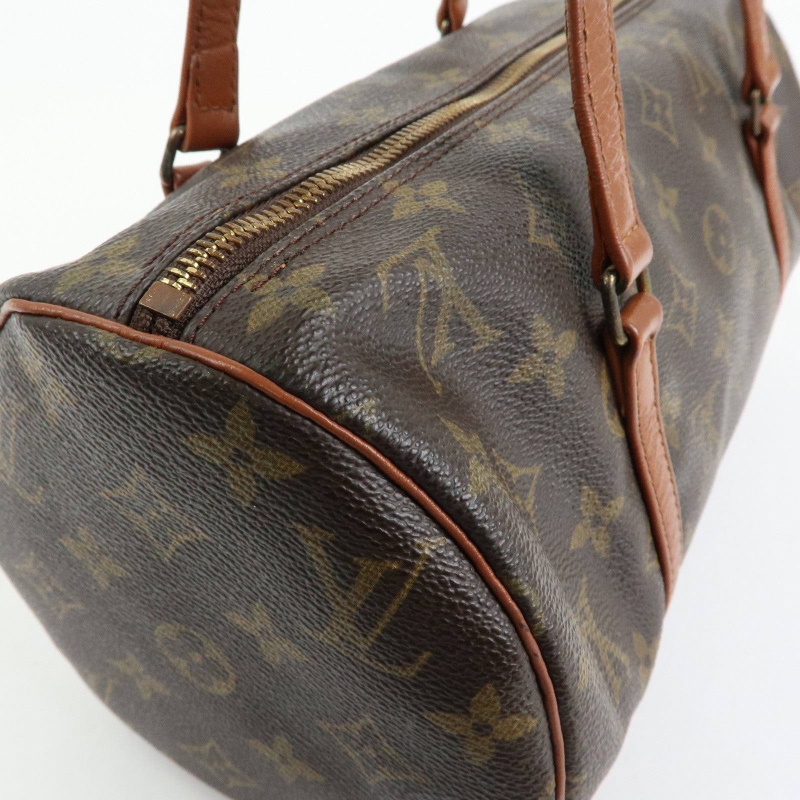 Louis Vuitton Monogram Papillon 30 Hand Bag Brown M51365