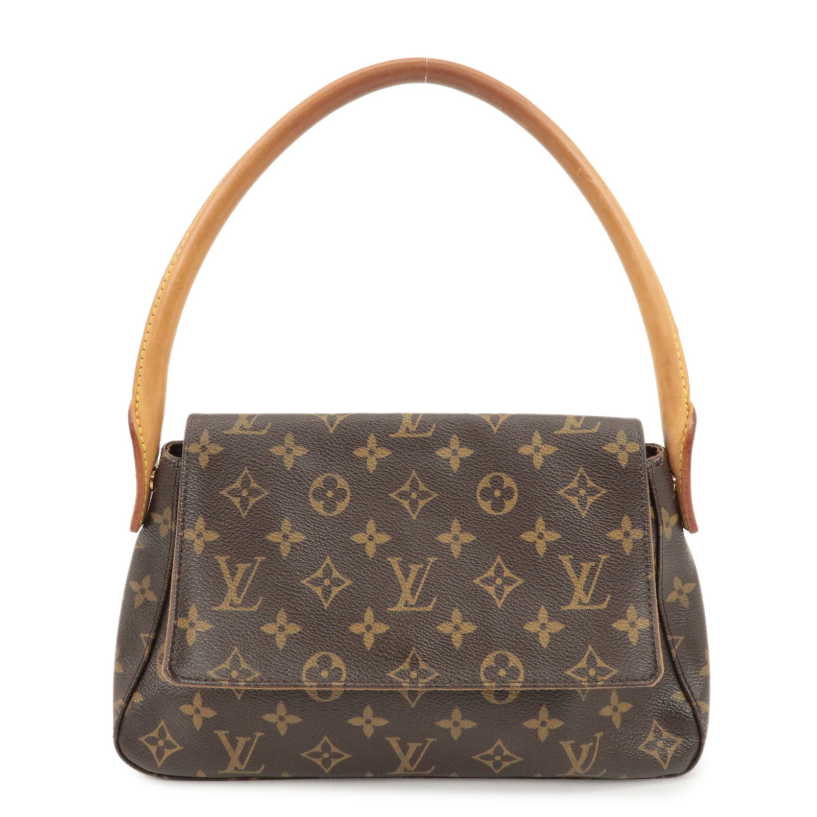 Louis Vuitton Monogram Mini Looping Shoulder Bag Brown M51147 Used