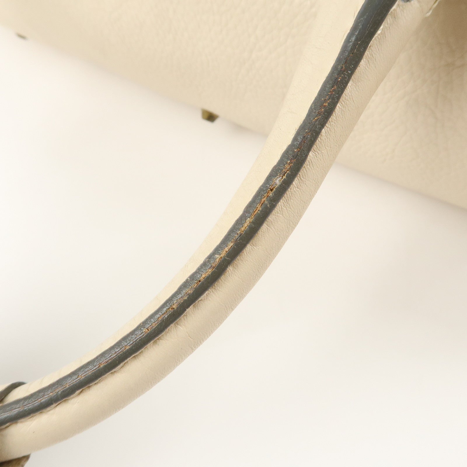 Chloe Paddington Leather Medium Hand Bag Shoulder Bag Ivory Used